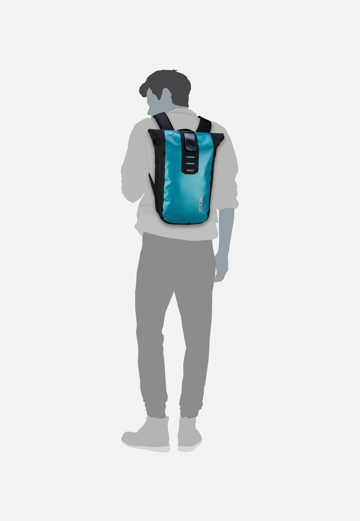 ORTLIEB Velocity 17L Petrol-Black Rolltop Rucksack