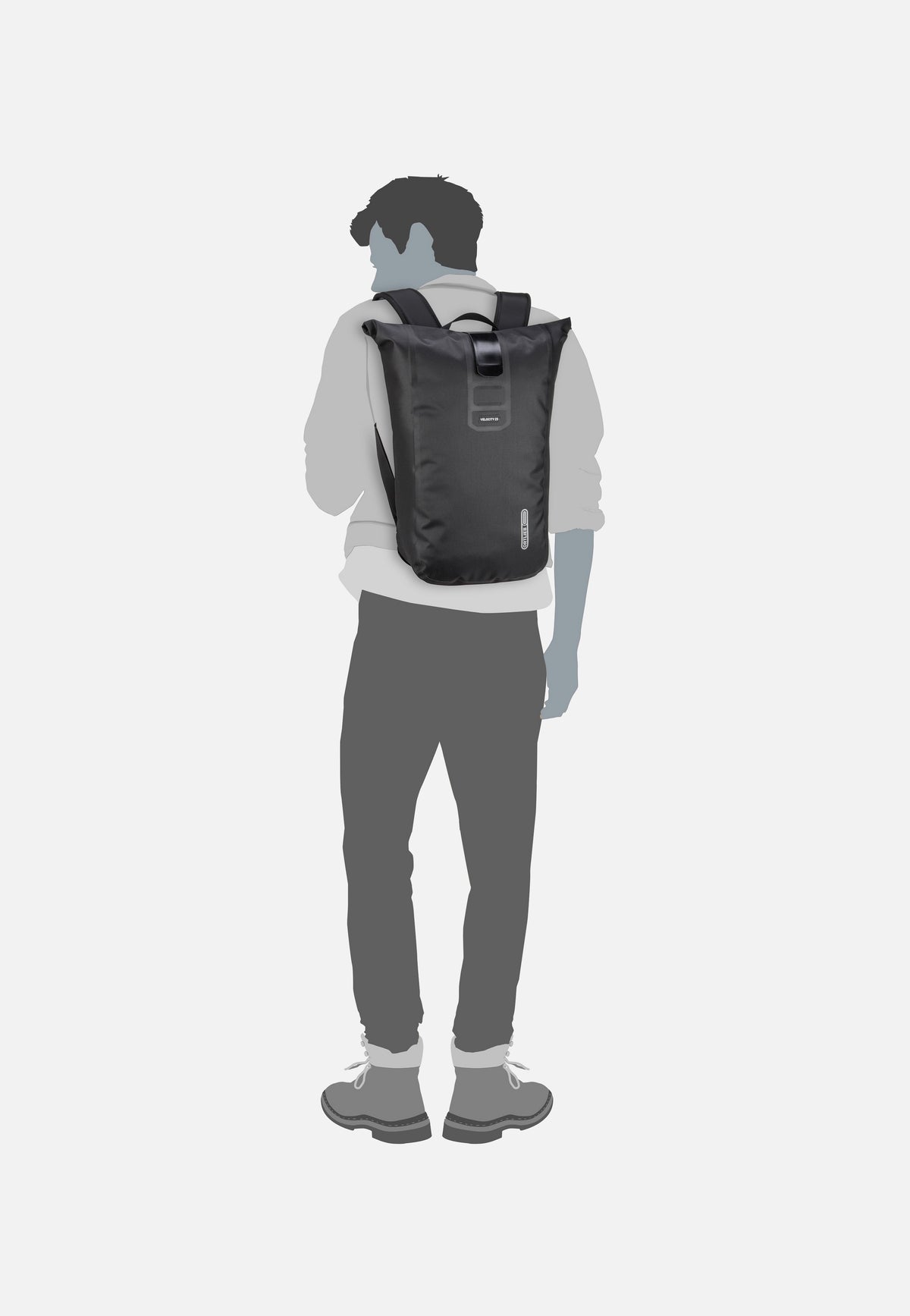 ORTLIEB Velocity PS 23L Schwarz Rolltop Rucksack