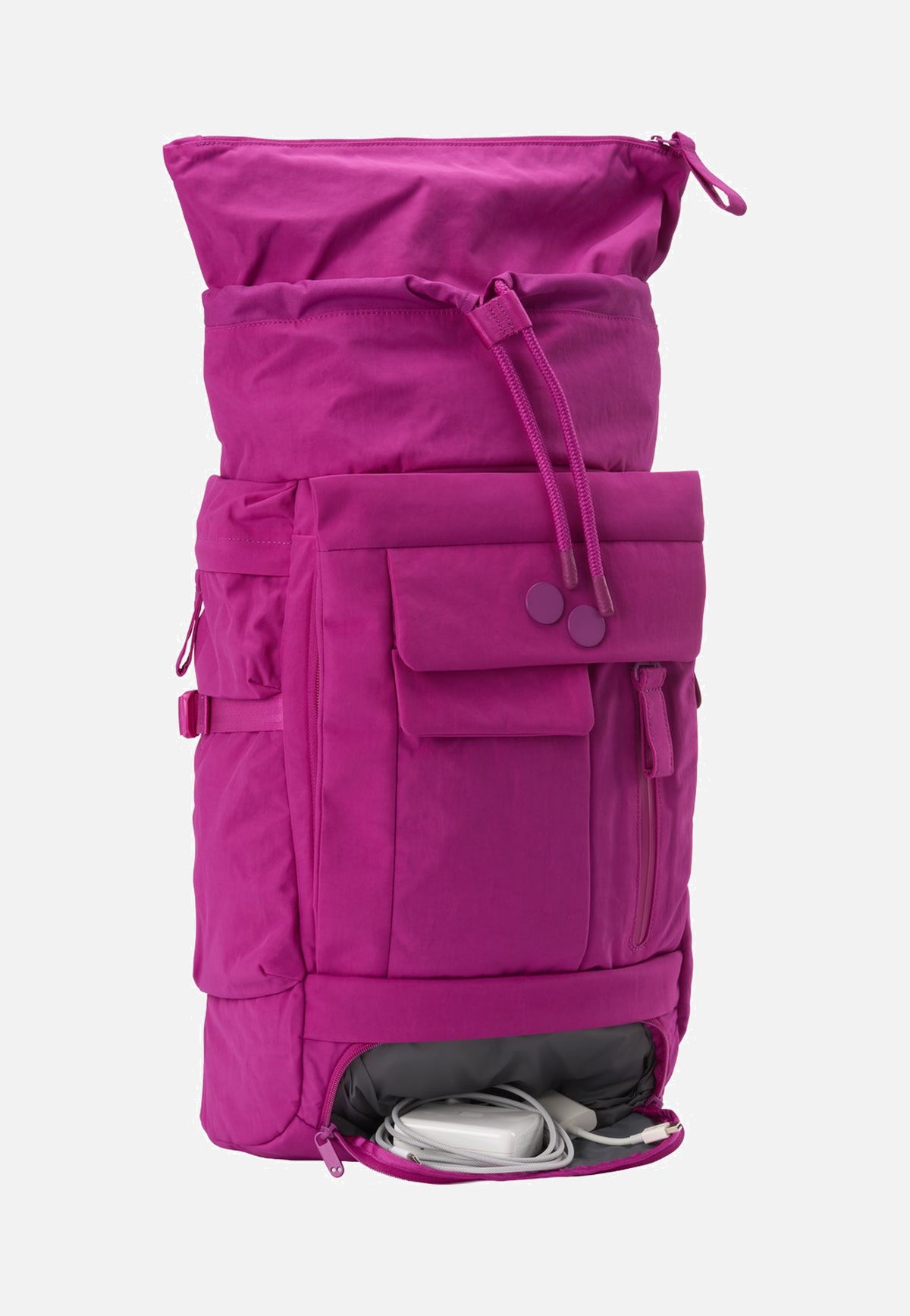 pinqponq Blok Medium Crinkle Fuchsia Rucksack