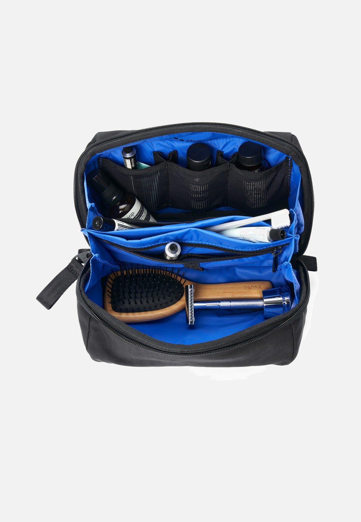 pinqponq Washbag Crinkle Black Kulturbeutel