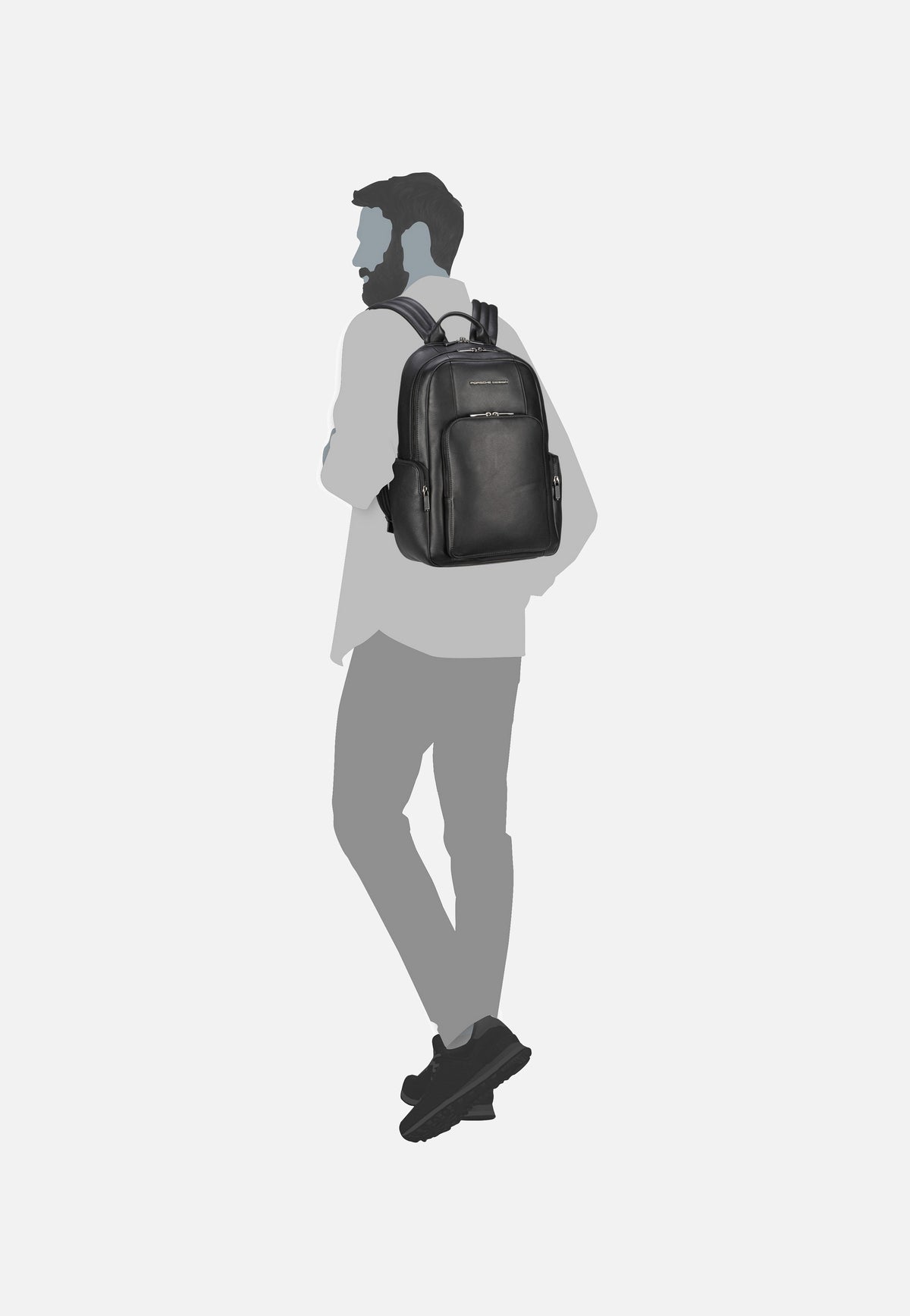 Porsche Design Roadster Leather M1 Black Rucksack