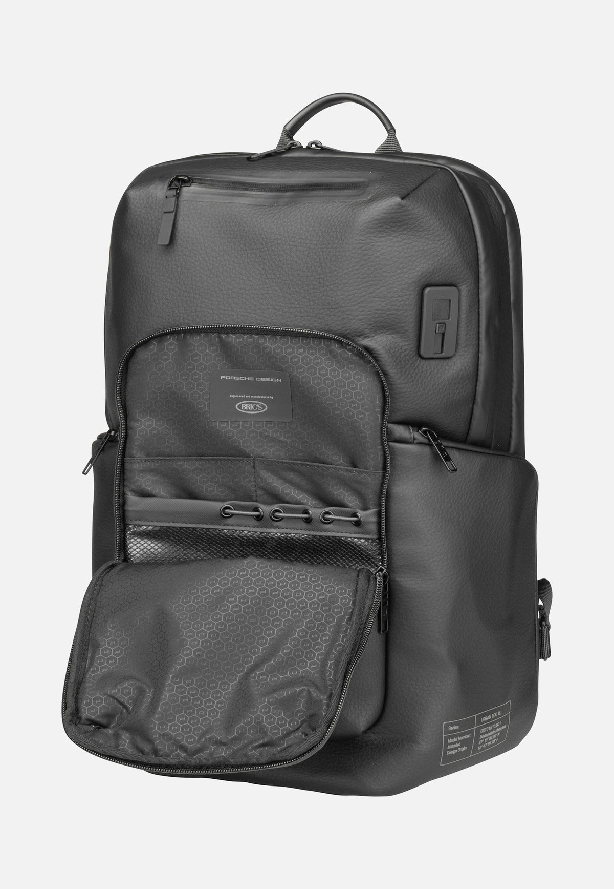 Porsche Design Urban Eco Leather M2 Black Rucksack