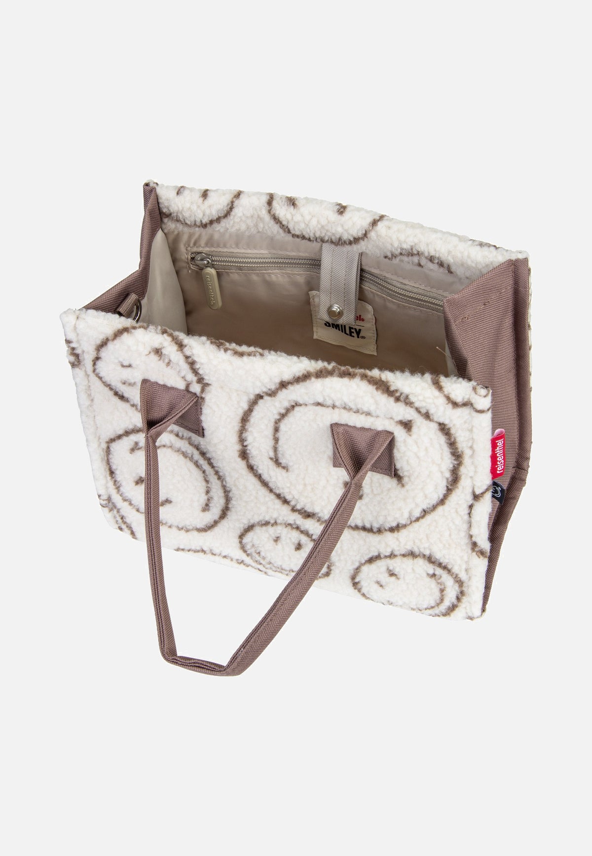 reisenthel Daily Shopper XS Smiley® Teddy Chocolate Tote Bag