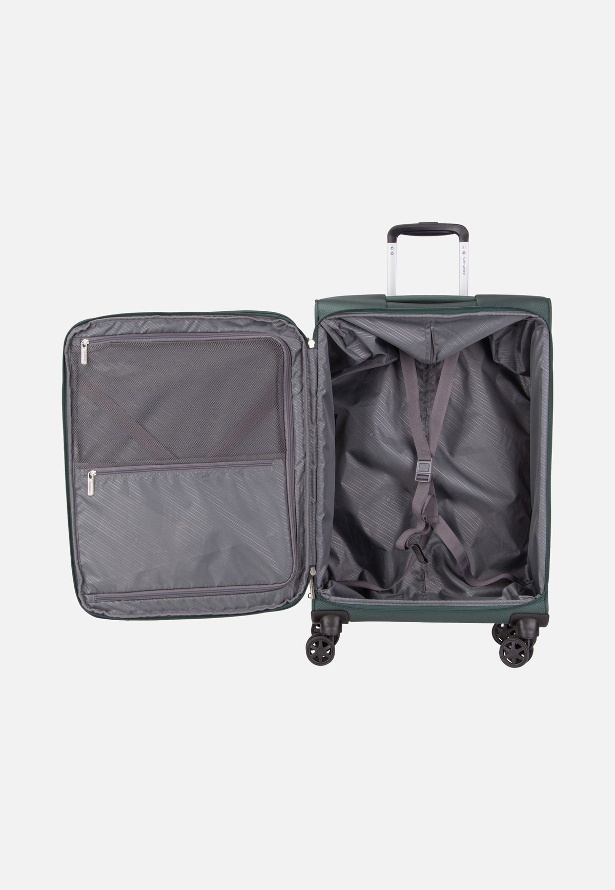 Samsonite Base Breeze 67/24 Spinner Exp Dark Green Koffer
