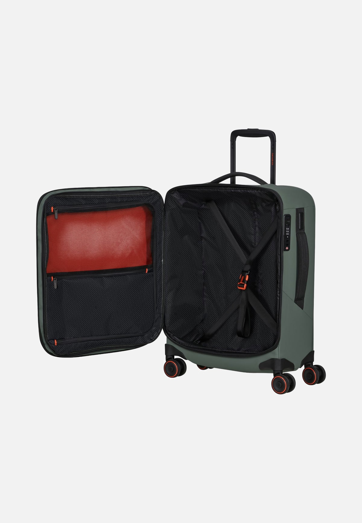 Samsonite Glazed Spinner 55/20 Exp Sage Green Koffer