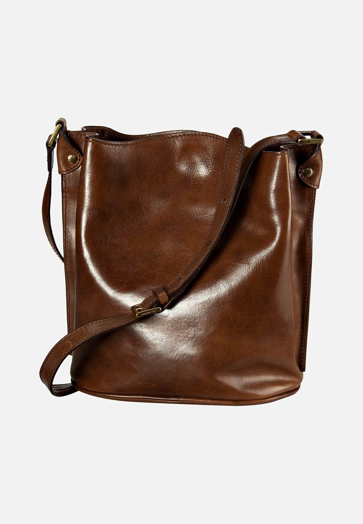 The Bridge Story Donna Ledertasche Braun Beuteltasche
