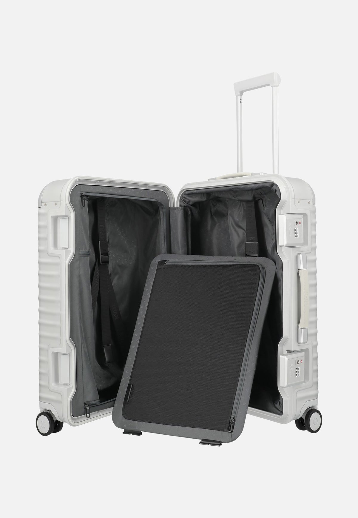 Titan ETERNITY 4w Trolley M+ Silver Koffer