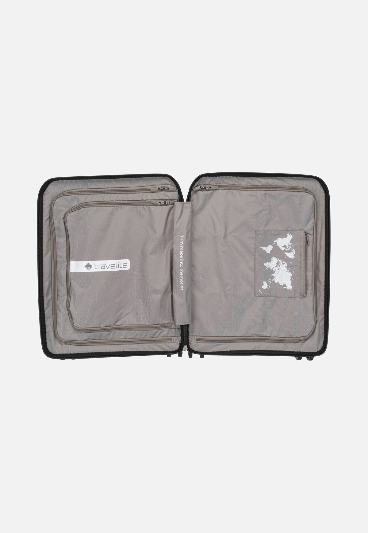 travelite Mooby 4w Trolley S Front Pocket Schwarz Koffer