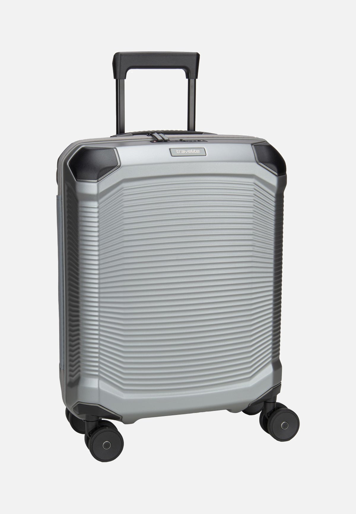 travelite Millennium Trolley 4W S Silver Suitcase