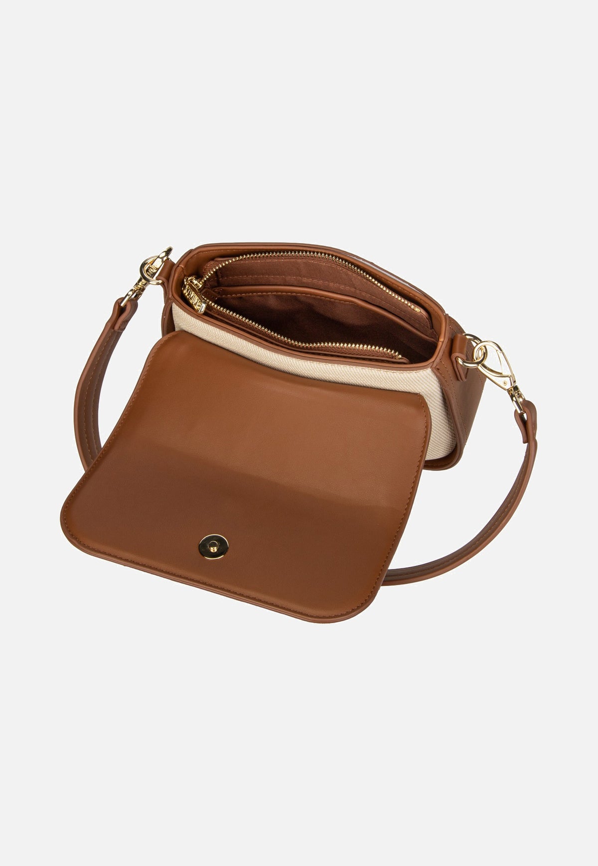 Valentino Atena Re S09 Naturale/Cuoio Schultertasche