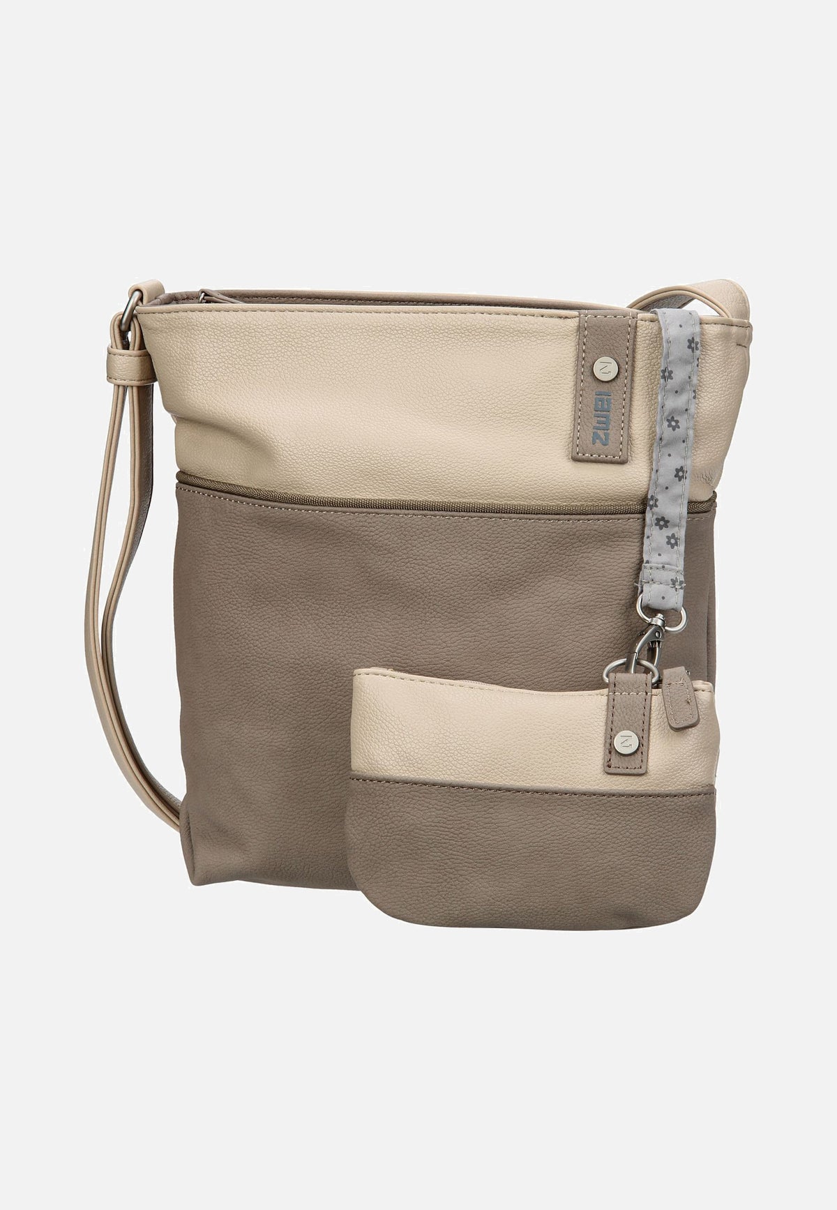 zwei Jana J10 Nubuk/Cappucino Beuteltasche