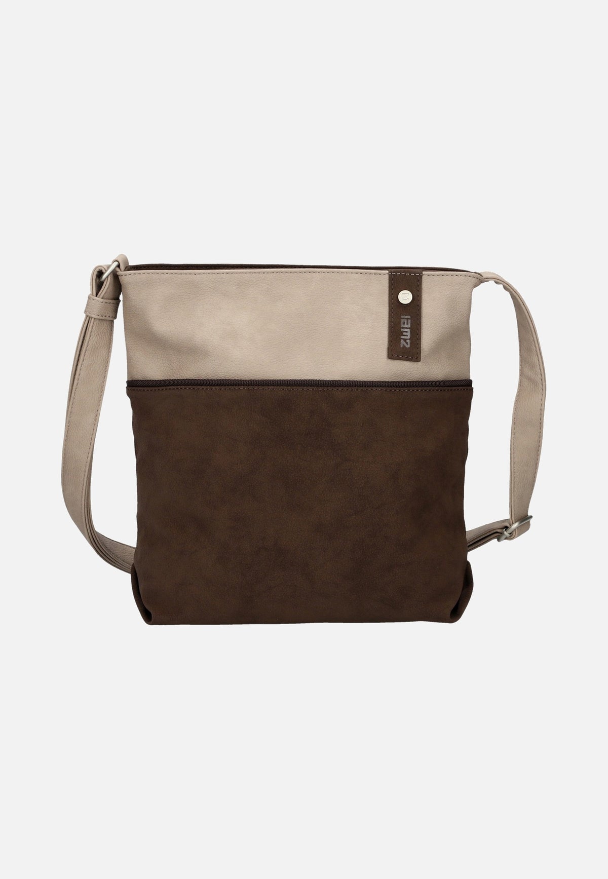 zwei Jana J10 Nubuk/Espresso Beuteltasche