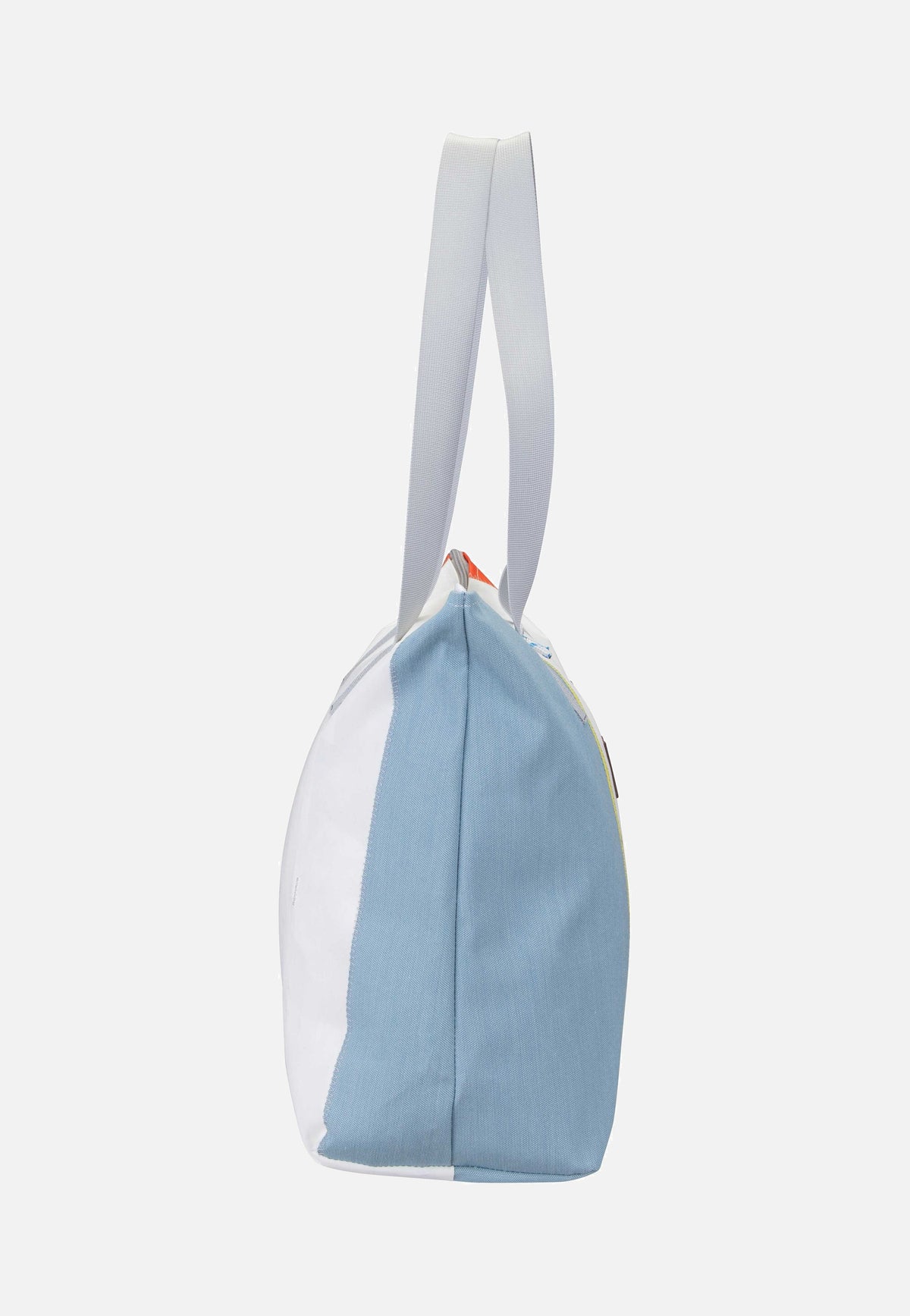 360Grad Welle Weel-Weiß/Hellblau/Orange/Gelb Shopper