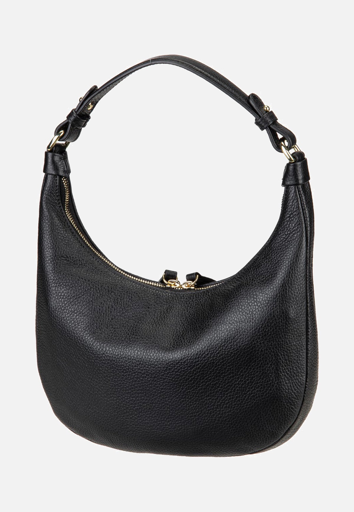 abro Nana Mini Black/Gold Hobo Bag