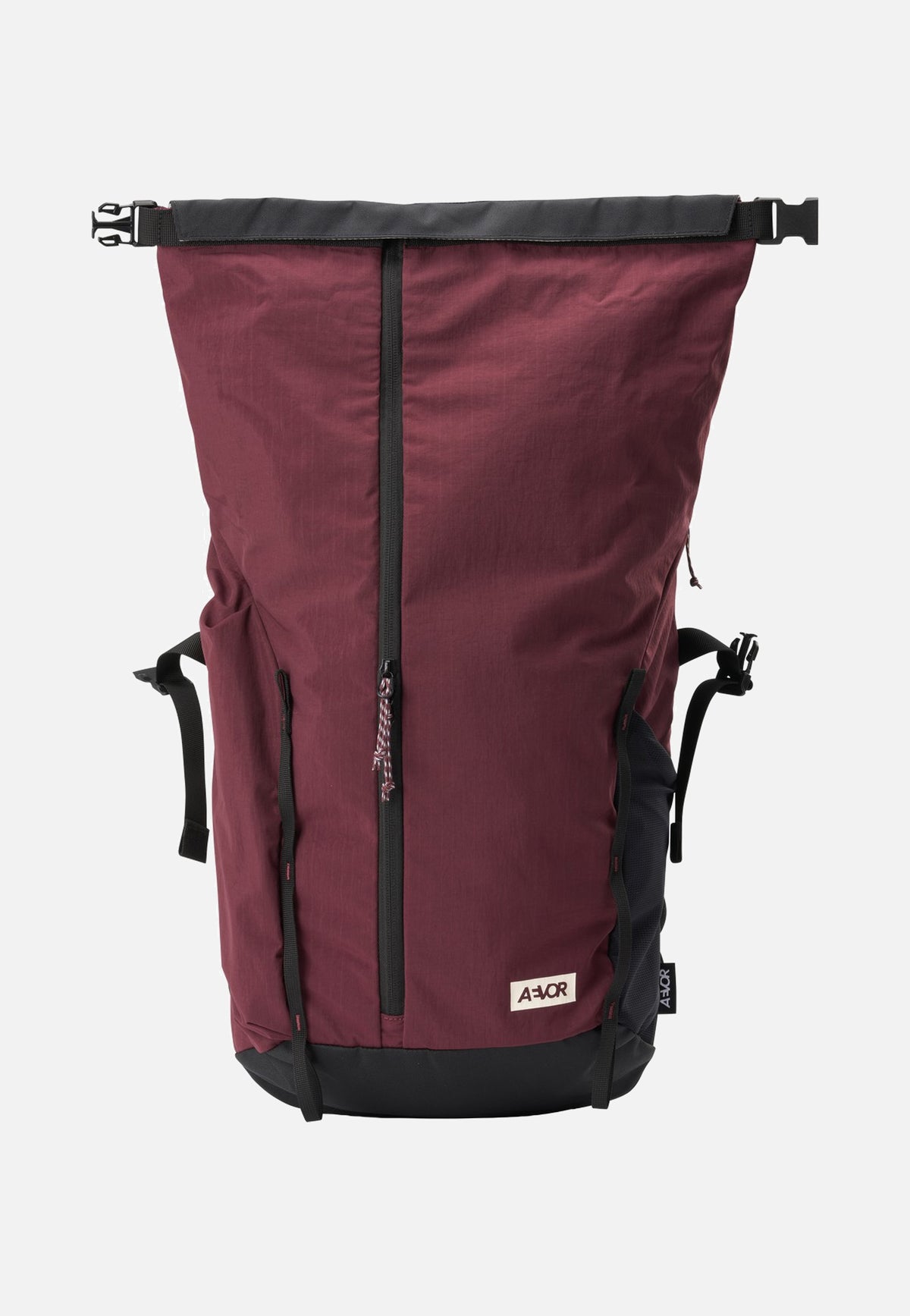 AEVOR Active Pack Burgundy Rolltop Rucksack