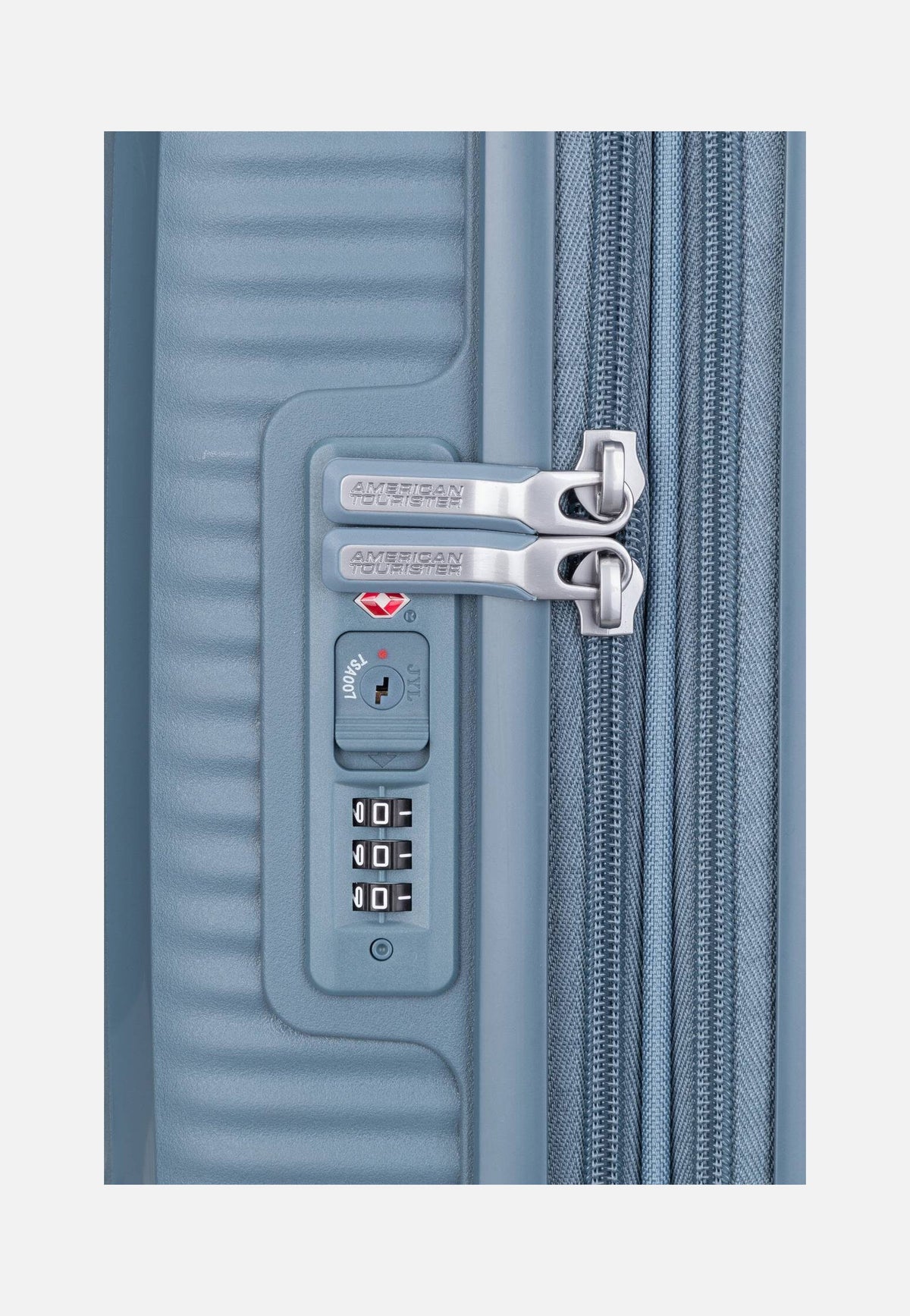 American Tourister SoundBox Spinner 55 EXP Stone Blue Koffer