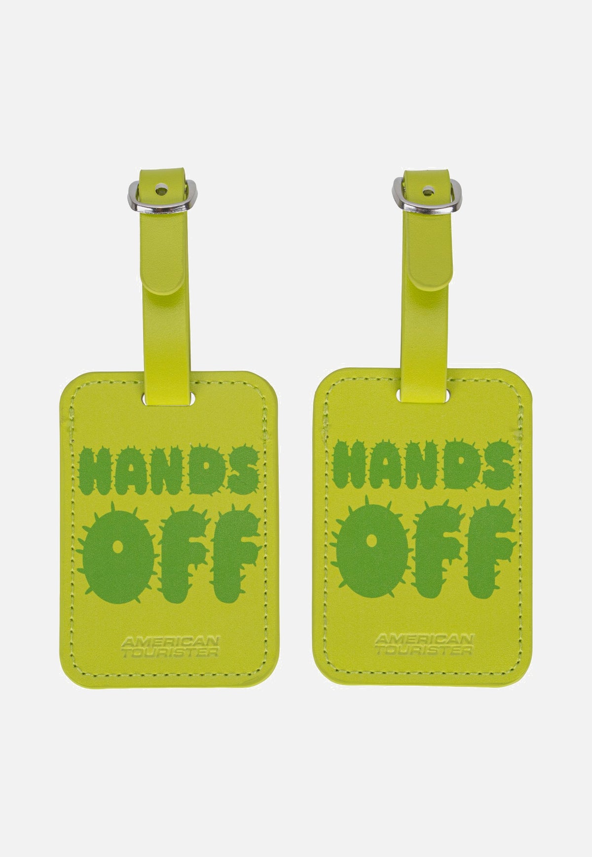 American Tourister Luggage Tag Pack Of 2 Print Hands Off Luggage Tag