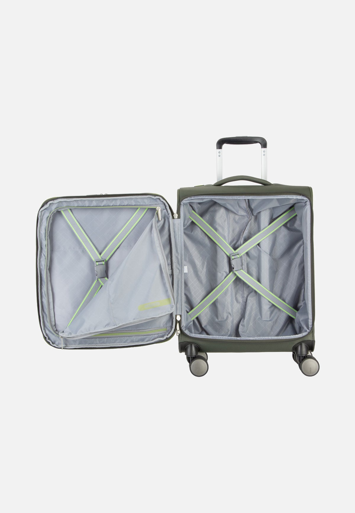 American Tourister Wanderlite Spinner S Exp Dark Khaki Koffer