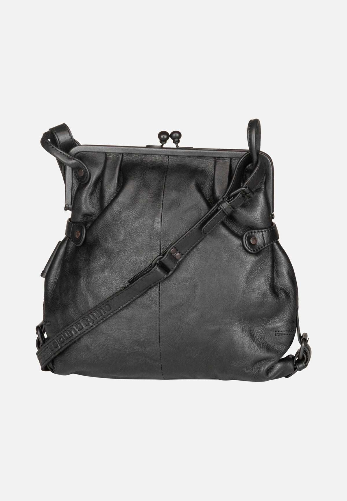 aunts & uncles Mrs. Tea Cake Black Smoke Hobo Bag