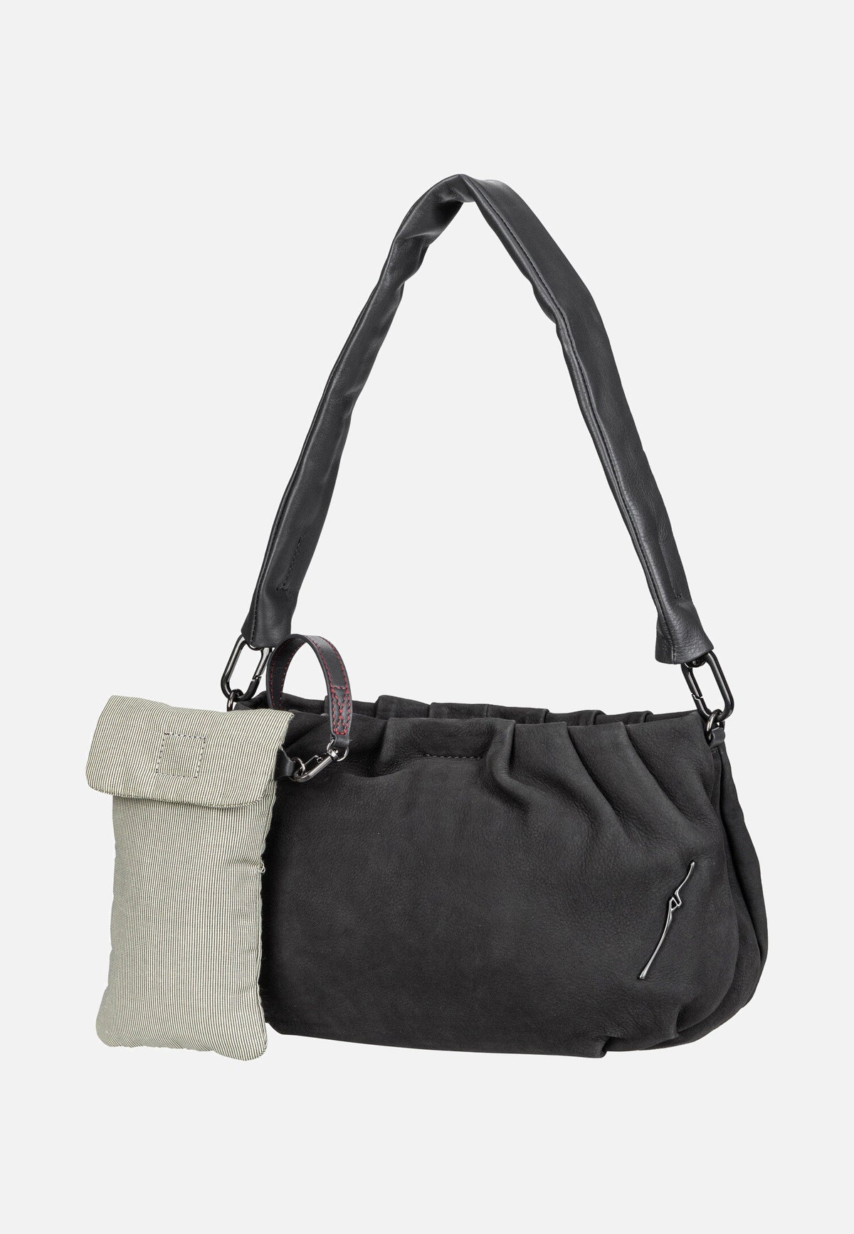 aunts & uncles Pearl Blue Graphite Hobo Bag