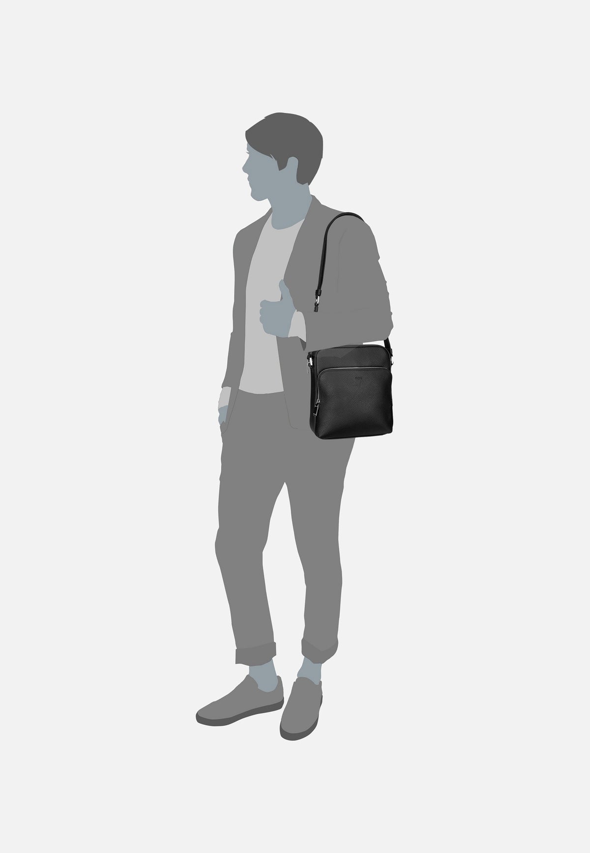 BOSS New Crosstown NS 50529288 Black Crossbody Bag