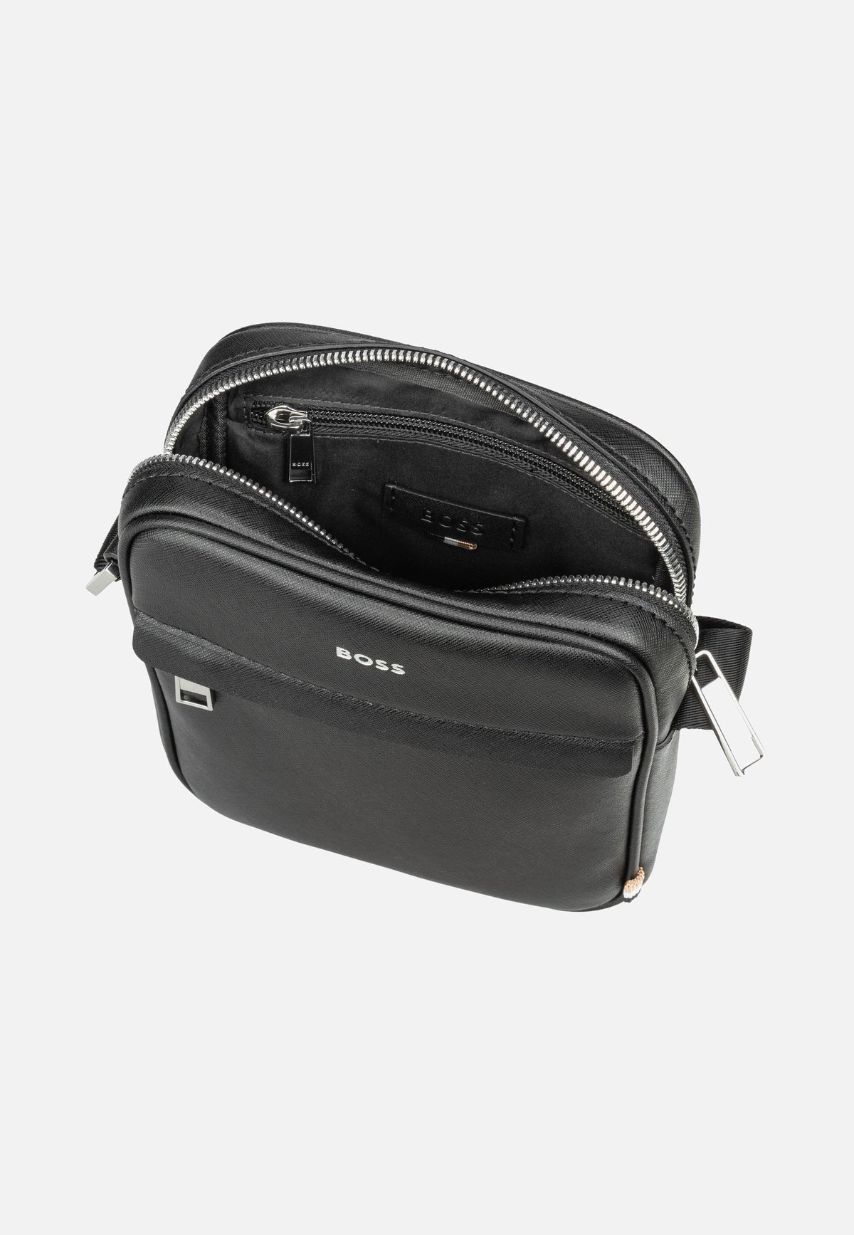 BOSS Zair North South Zip Black Umhängetasche