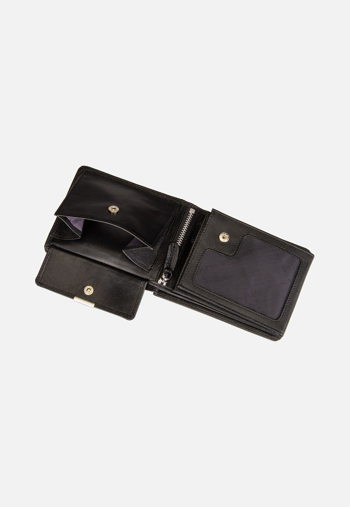 Braun Büffel Golf RFID Coin Wallet 8Cs + Loop Black Portemonnaie