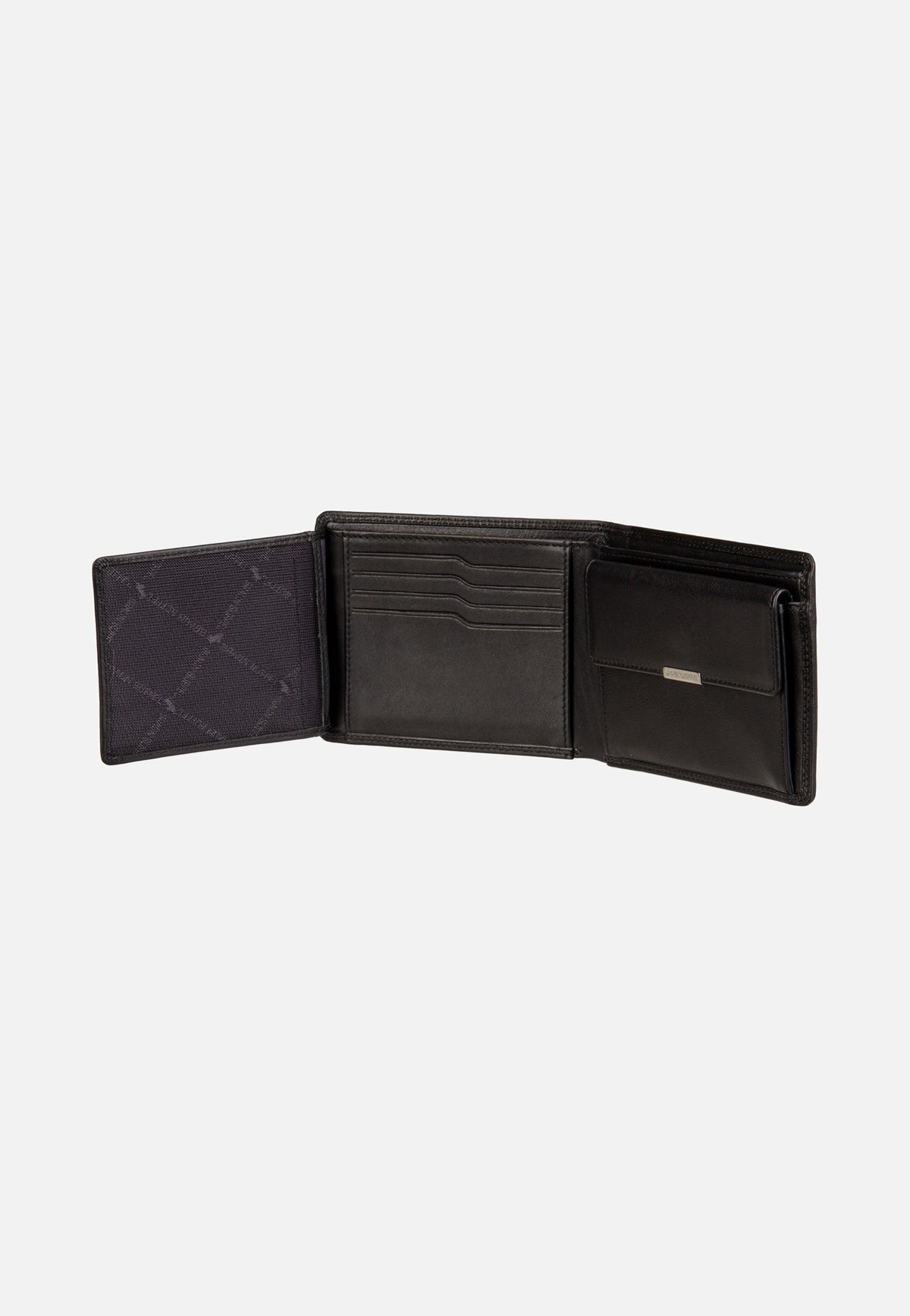 Braun Büffel Golf RFID Coin Wallet 8Cs Black Portemonnaie