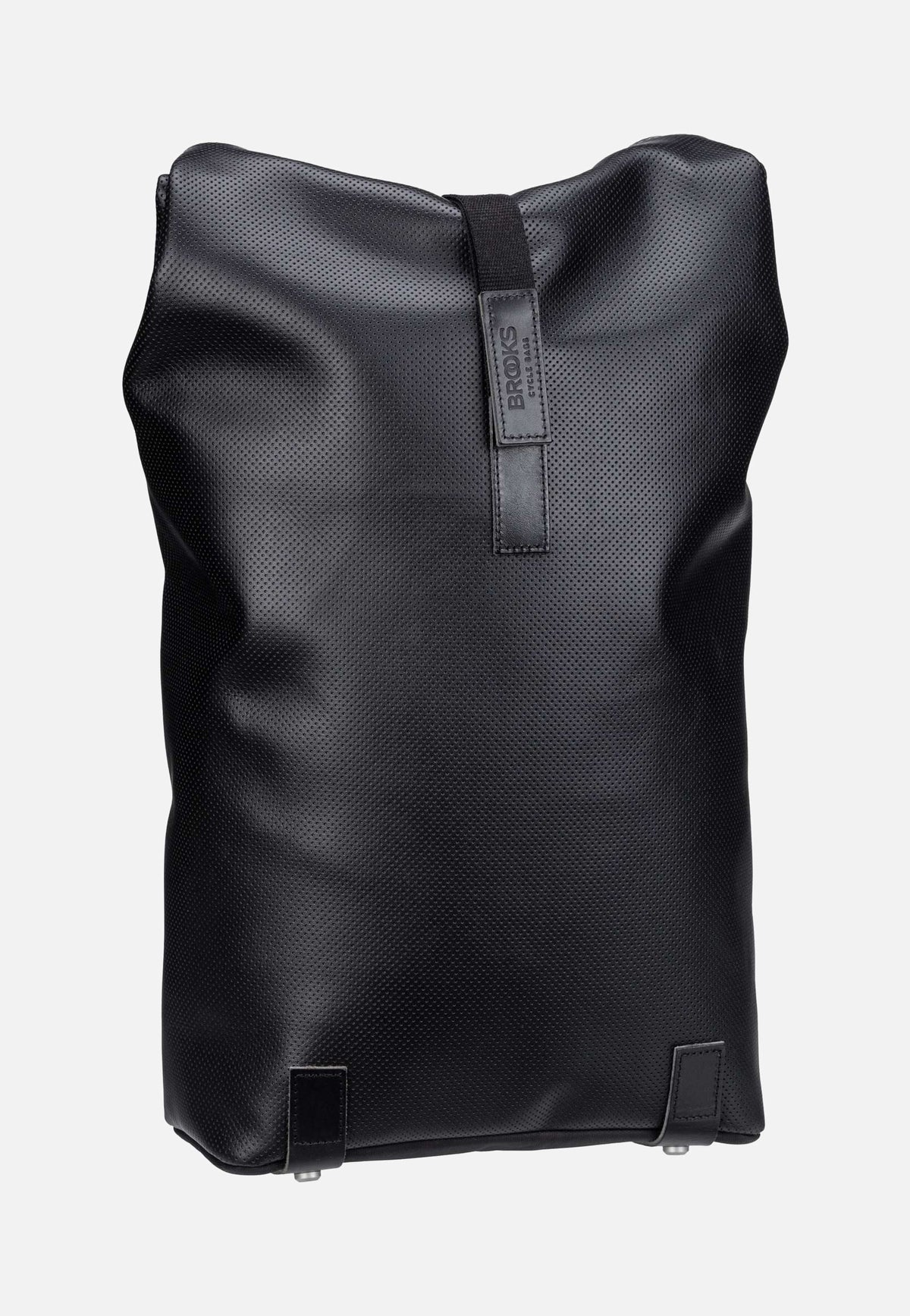 Brooks England Pickwick Reflective Leather 12 L Black Rolltop Rucksack