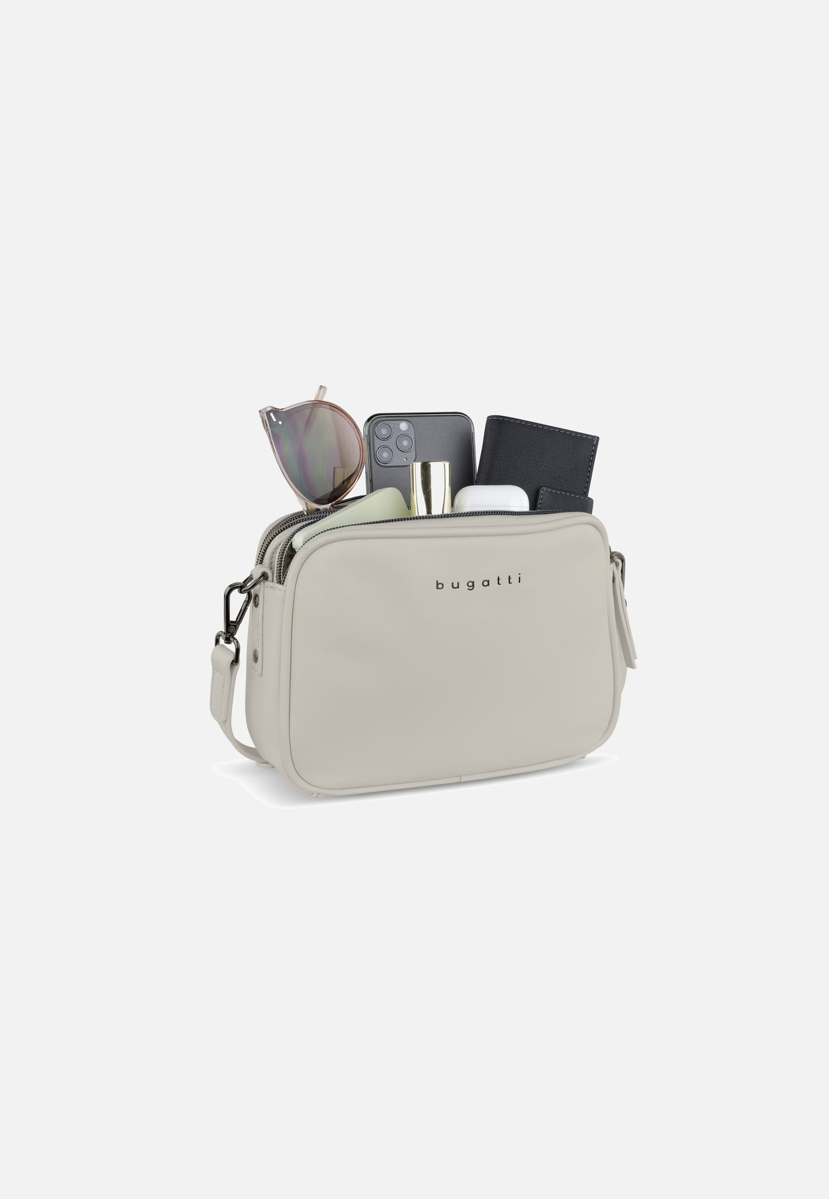 Bugatti Almata Crossbody Bag Beige Umhängetasche