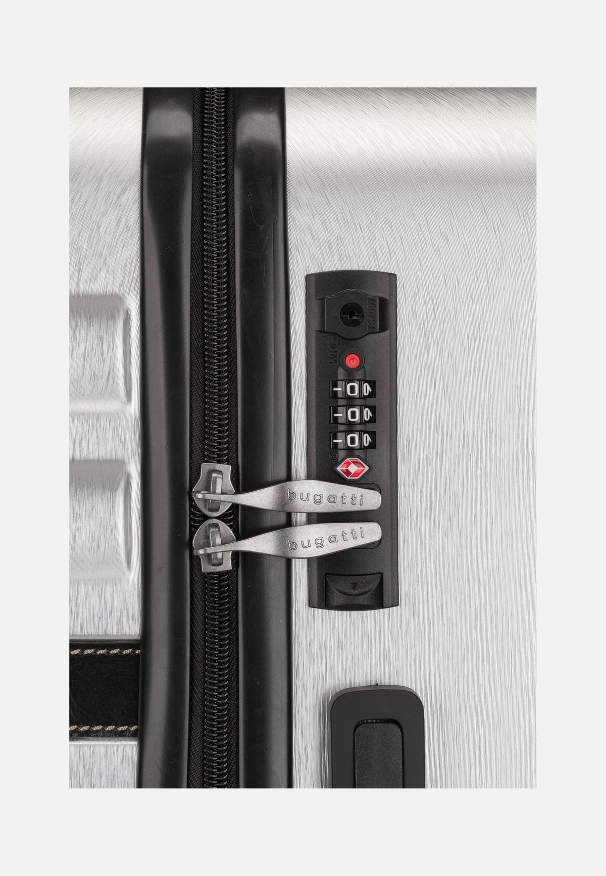 Bugatti Corium Hard Top M Silber Koffer