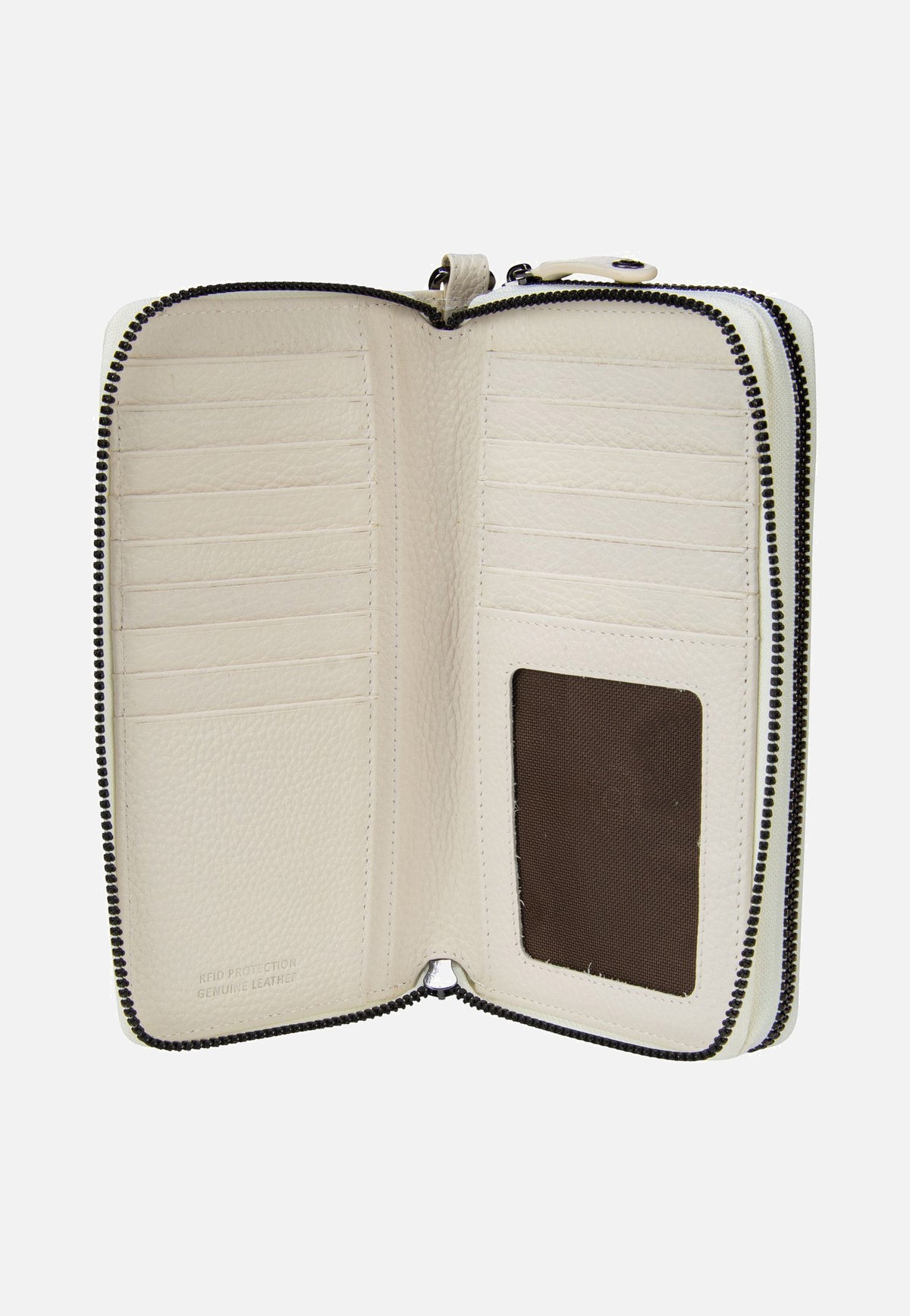 Bugatti Elsa Ladies Double Zip Weiß Portemonnaie