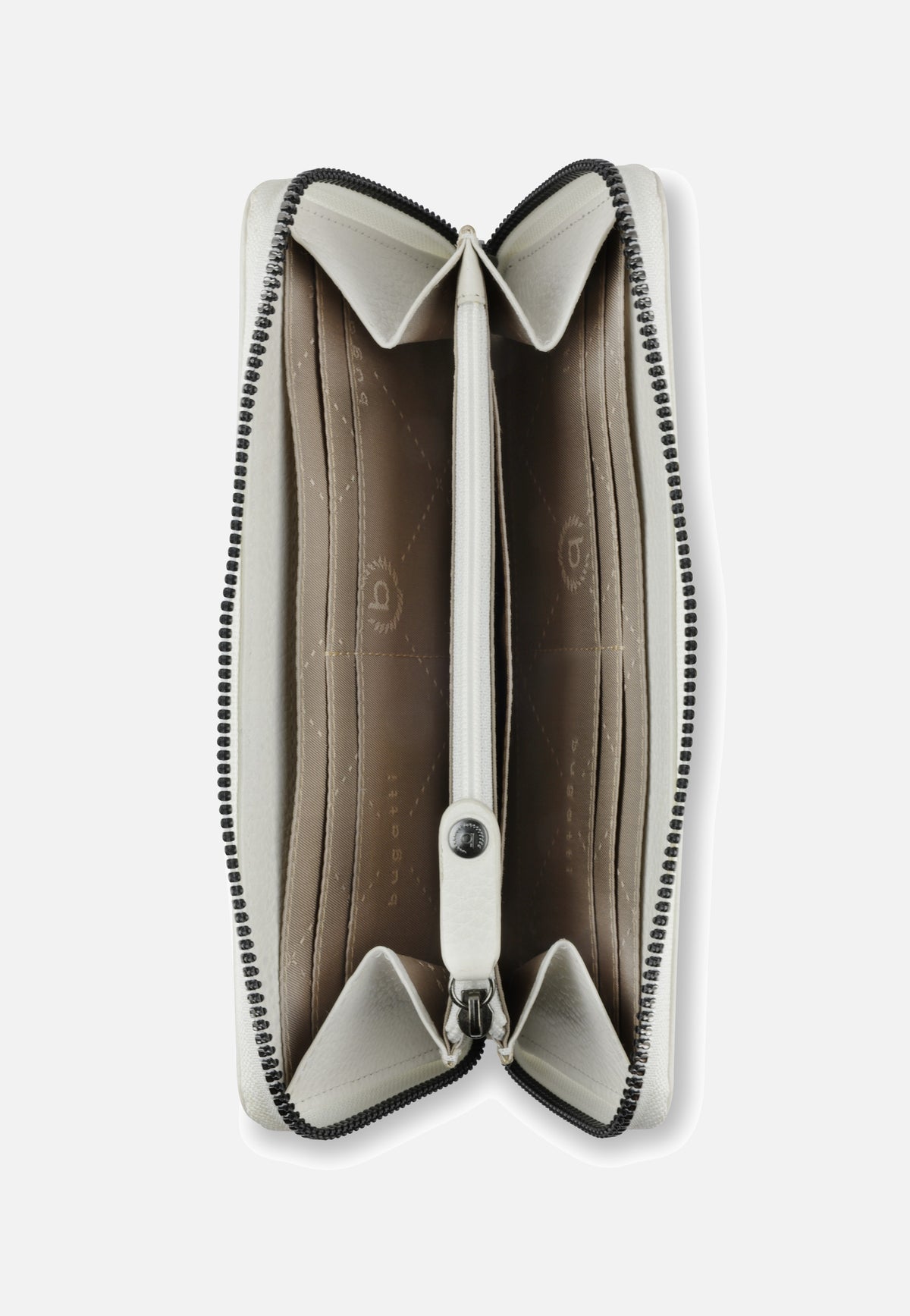 Bugatti Elsa Long Ladies Zip Weiß Portemonnaie