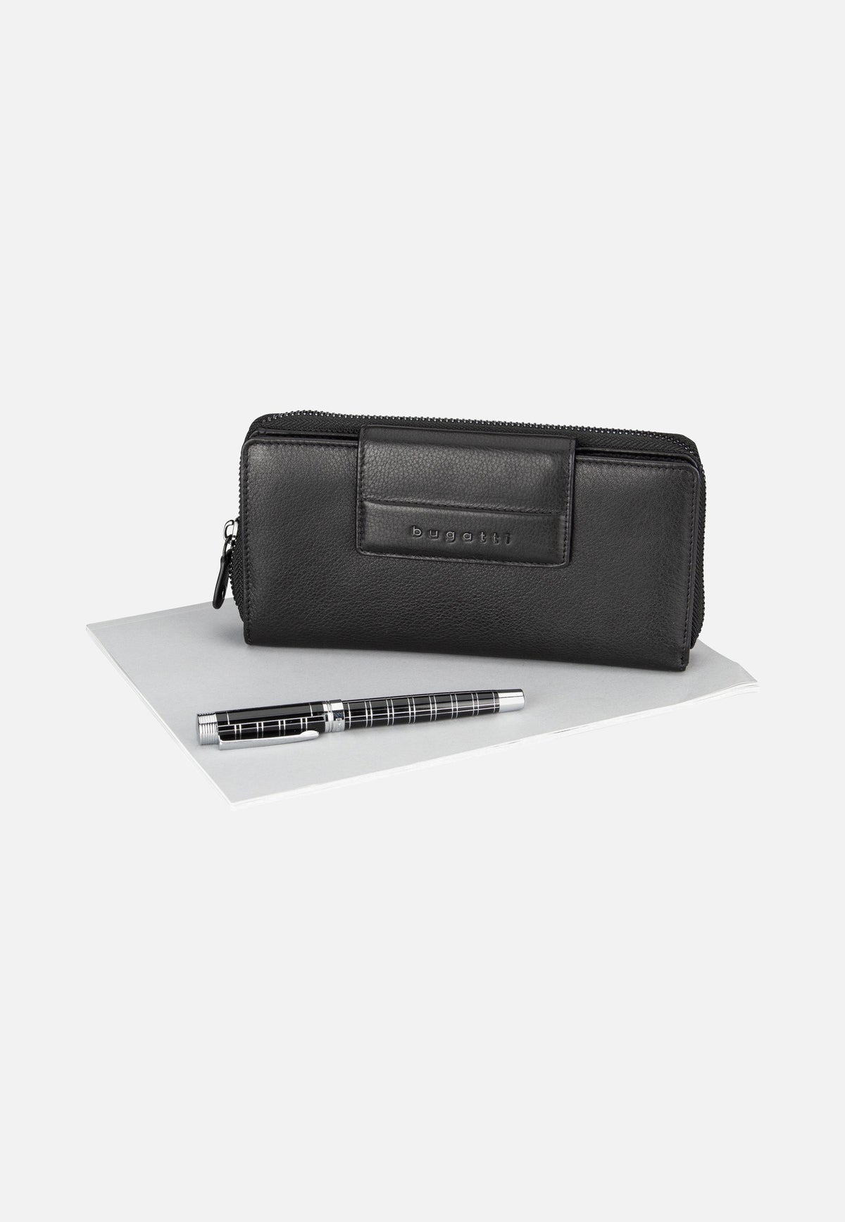 Bugatti Nome Long Ladies Zip Schwarz Portemonnaie