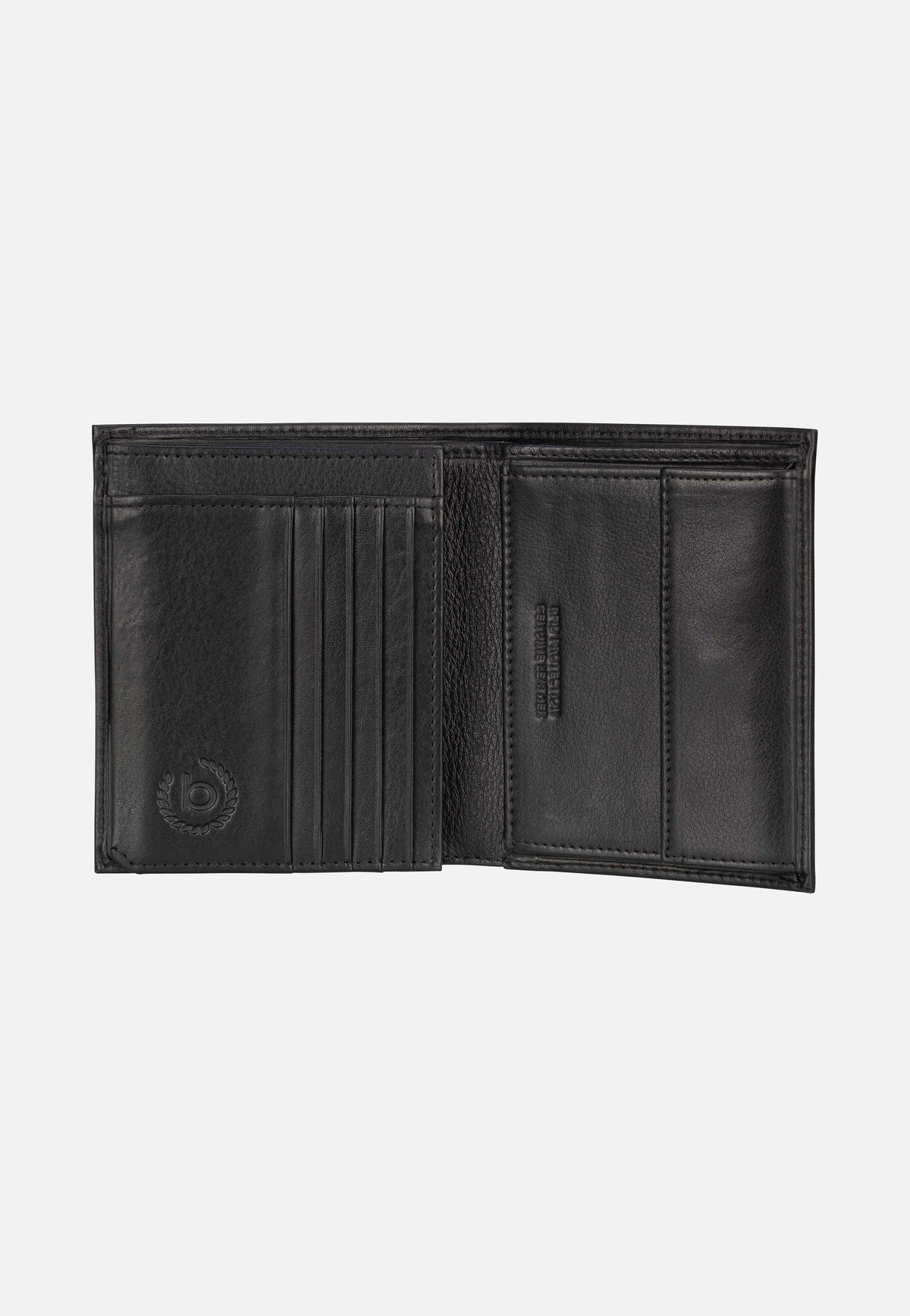 Bugatti Nome Vertical with Flap I Schwarz Portemonnaie