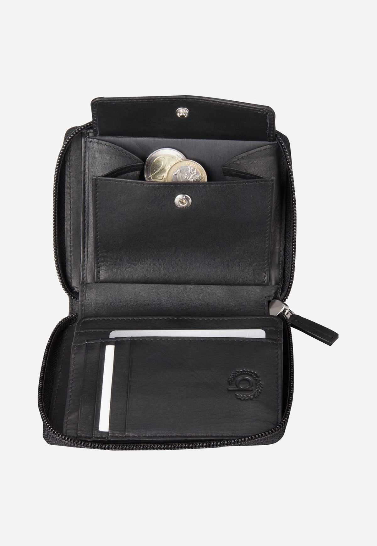 Bugatti Primo Zip 8 Schwarz Portemonnaie