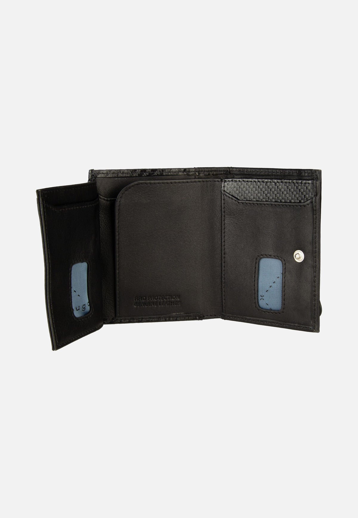 Bugatti Secure Slim Mini Zip Special 1485C Schwarz Portemonnaie