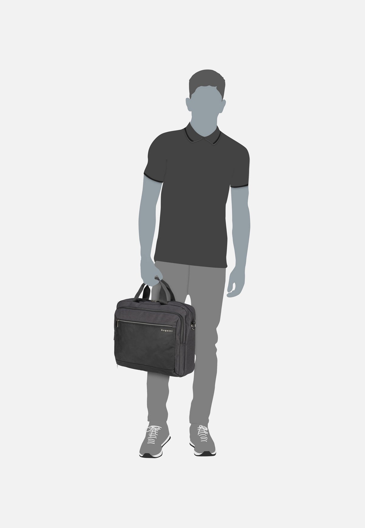 Bugatti Sera Workbag M Anthrazit Aktentasche