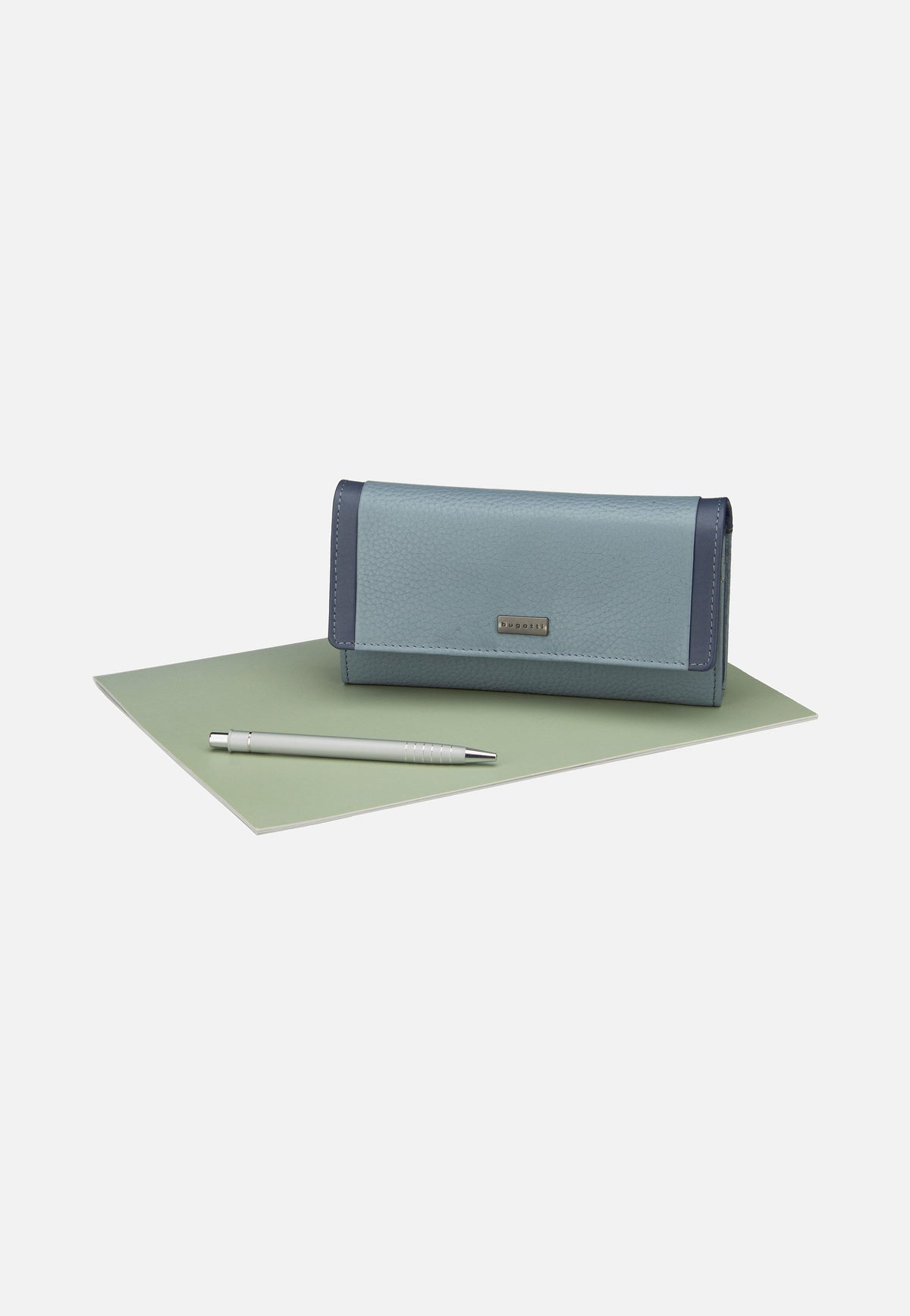 Bugatti Sina Ladies Long With Flap Denim Portemonnaie