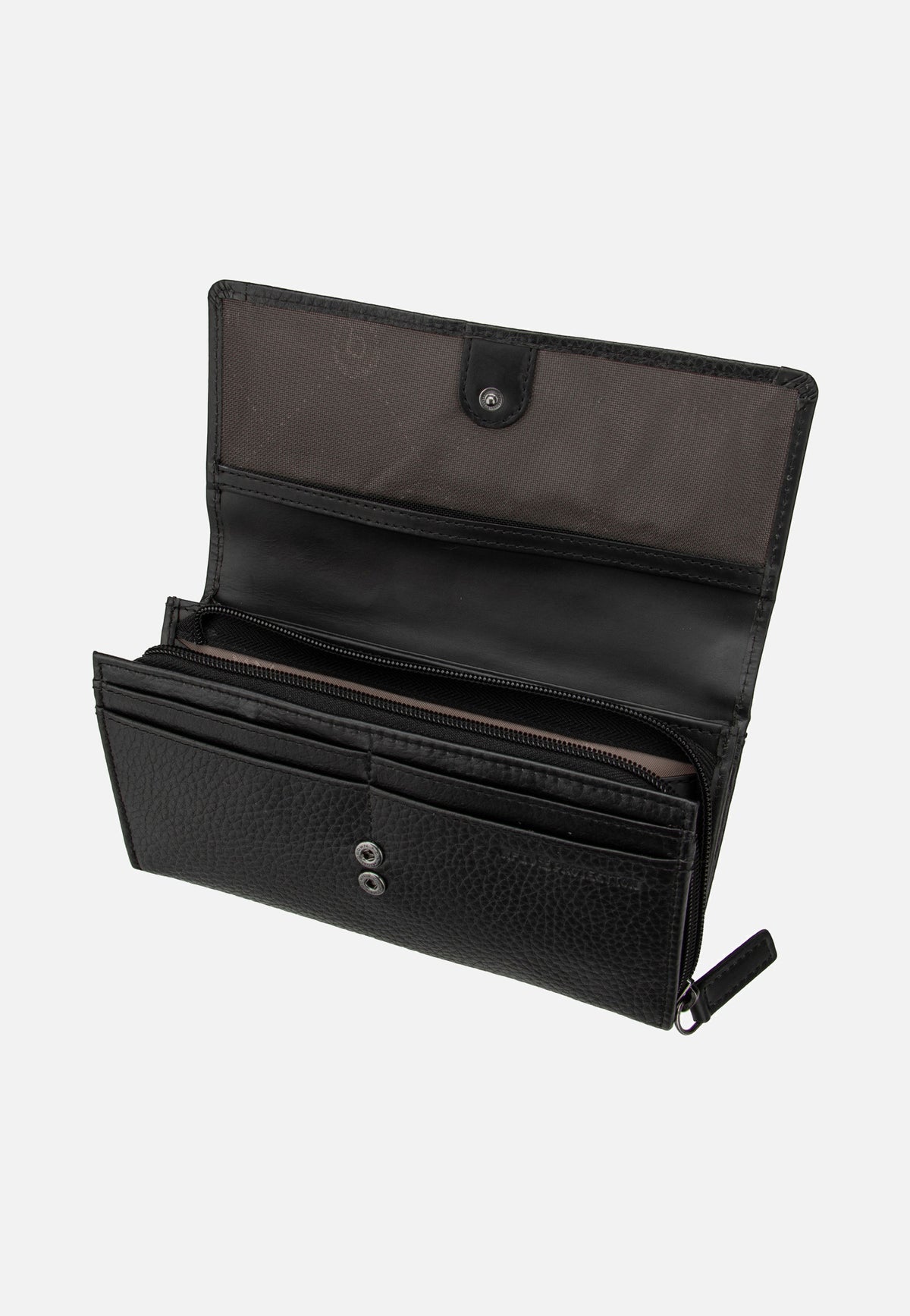Bugatti Sina Ladies Long With Flap Schwarz Portemonnaie