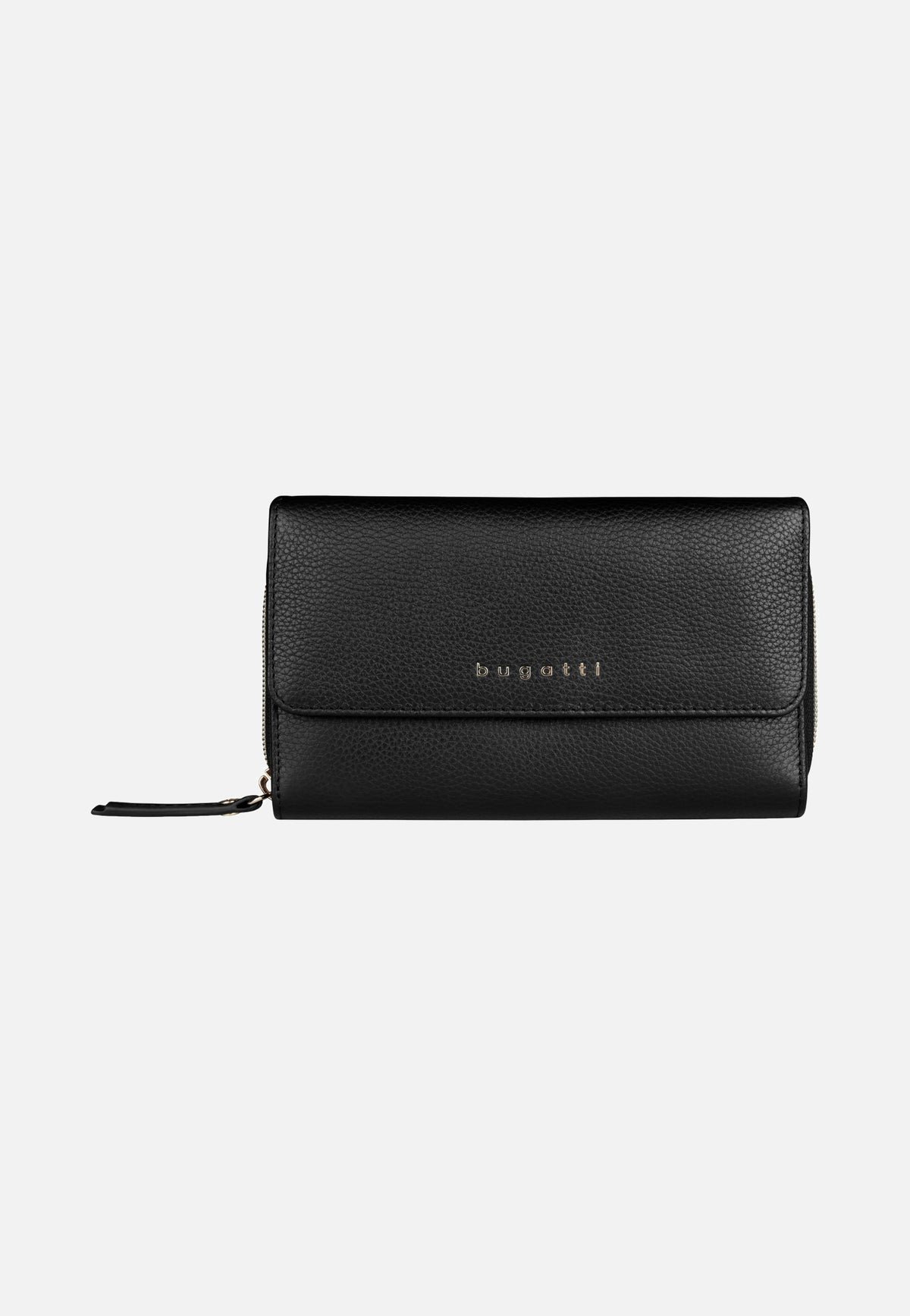 Bugatti Emilia Ladies Long Wallet With Flap Black Portemonnaie