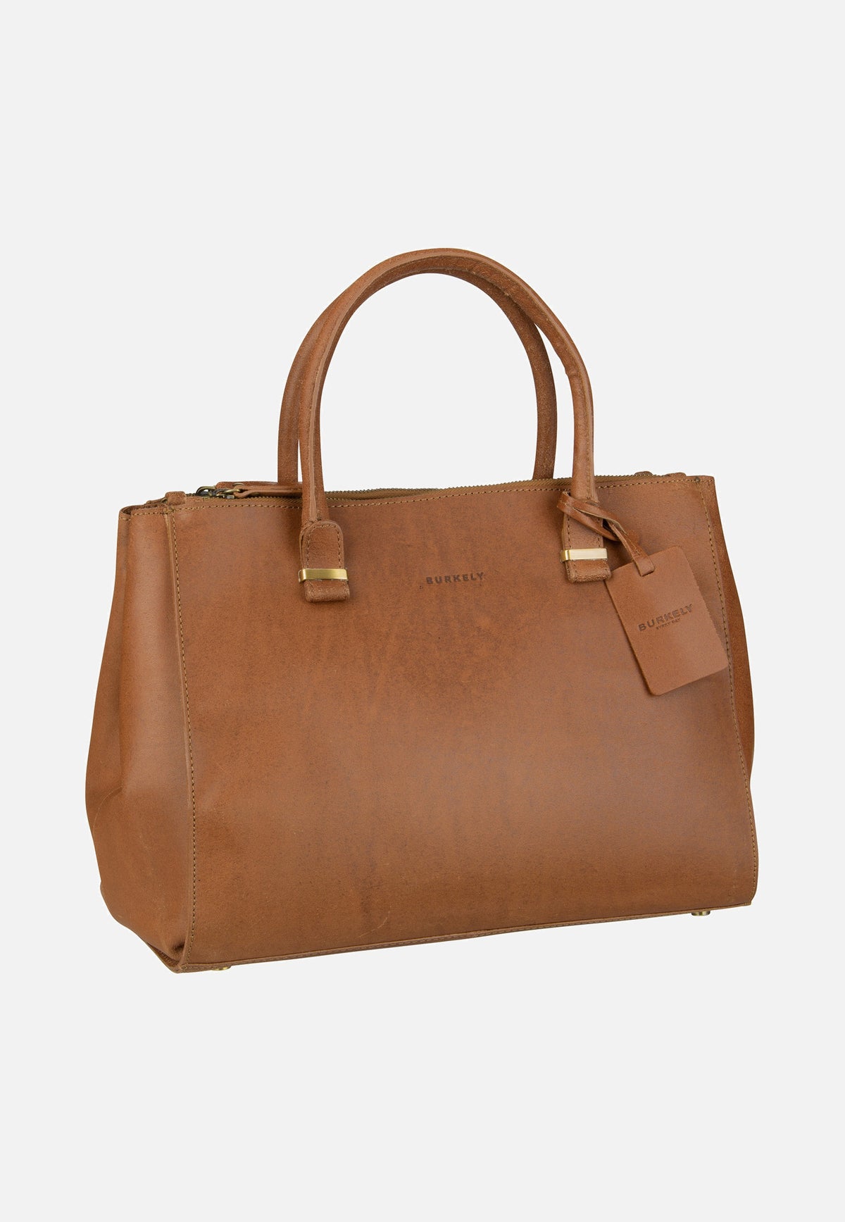 Burkely Vintage Wieske 2-Zipper 6971 Cognac Bowling Bag