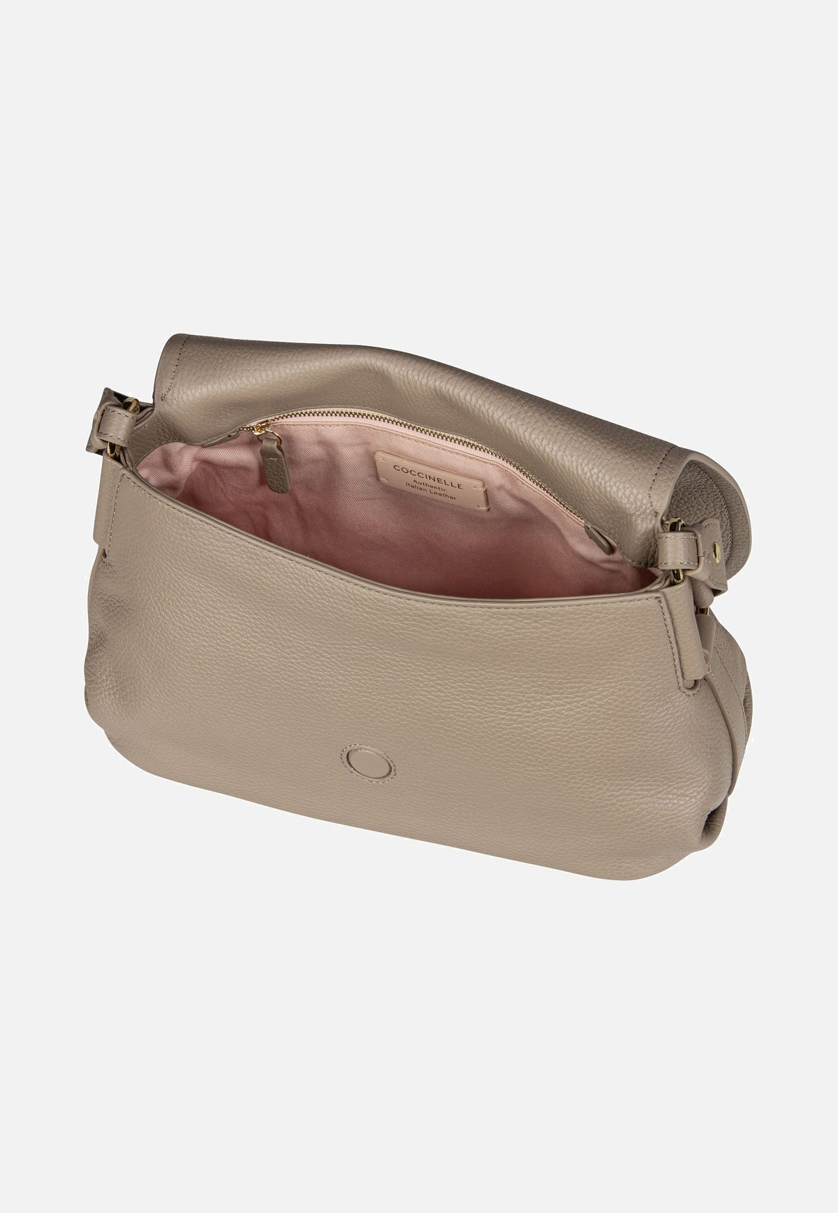 Coccinelle Rebekka 1501 Warm Taupe Saddle Bag