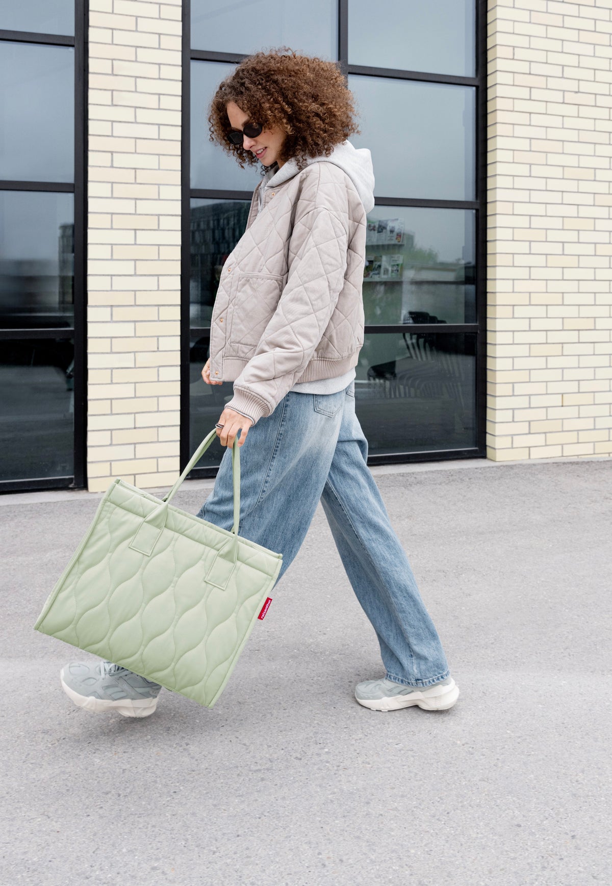 reisenthel Daily Shopper Puffer Iced Matcha Tote Bag
