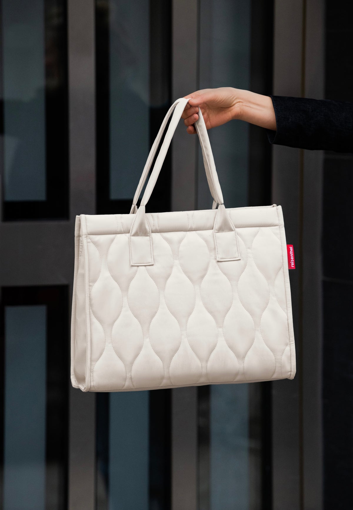 reisenthel Daily Shopper Puffer Stone Tote Bag
