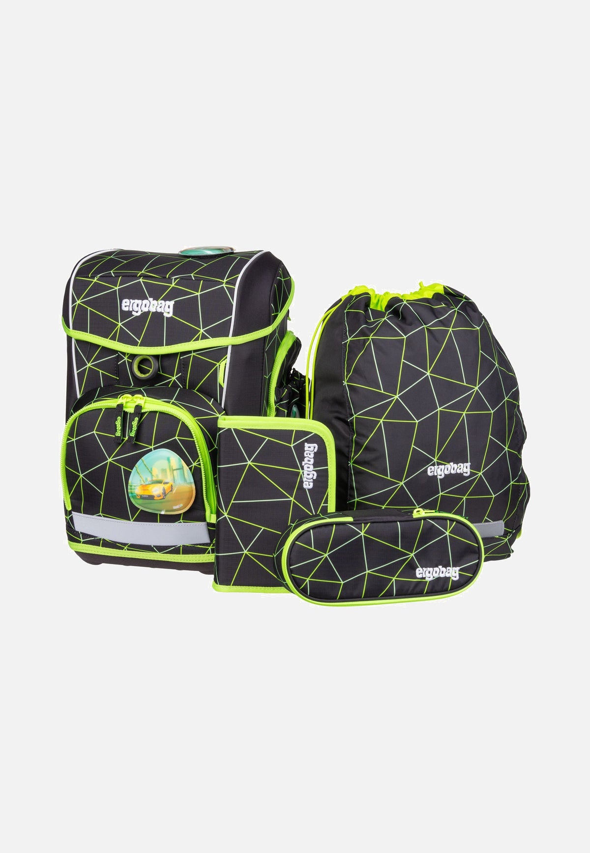 ergobag cubo light Set LUMI CyBär Race School Bag