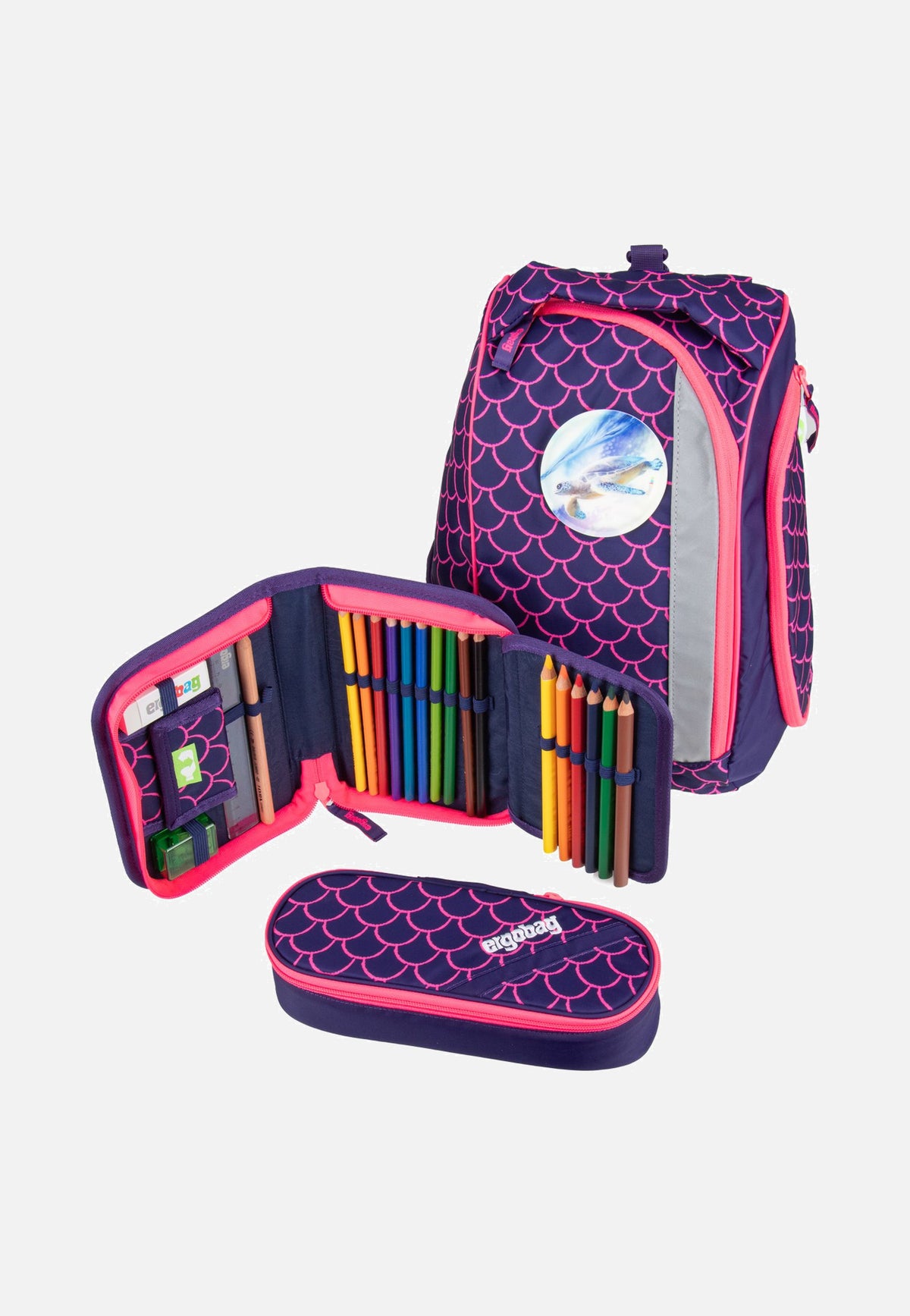 ergobag maxi Set PerlentauchBär Schulrucksack