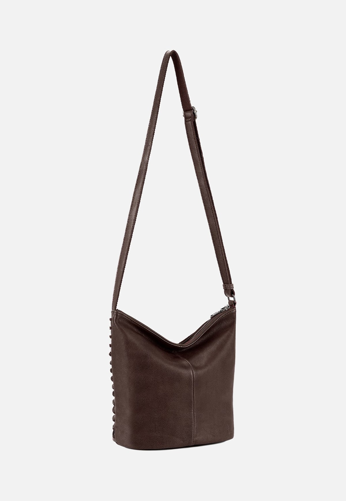 Fredsbruder Riffelinchen 927R Dark Choco Brown Crossbody Bag