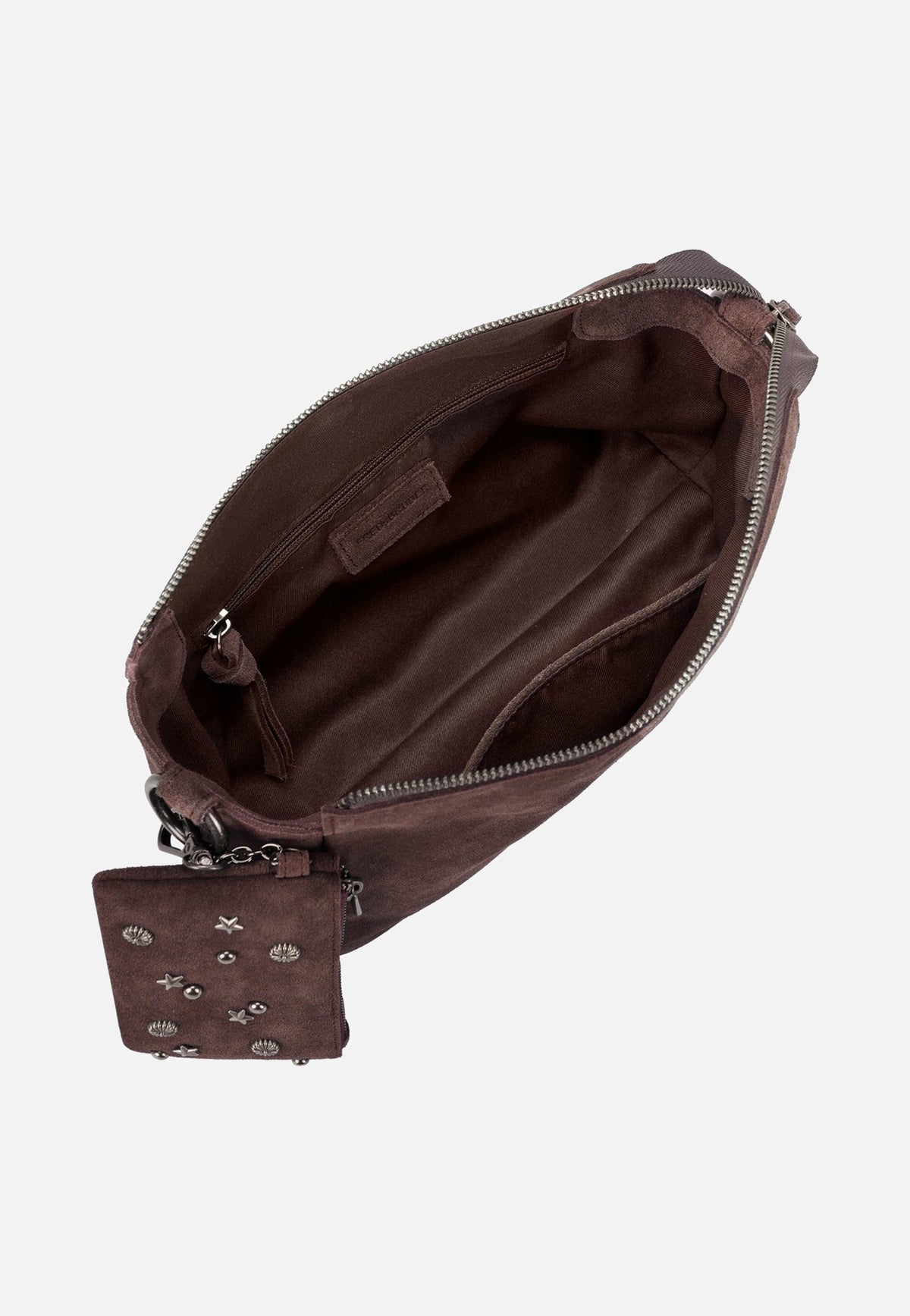Fredsbruder Studs & Calm Crossbag Dark Choco Brown Crossbody Bag
