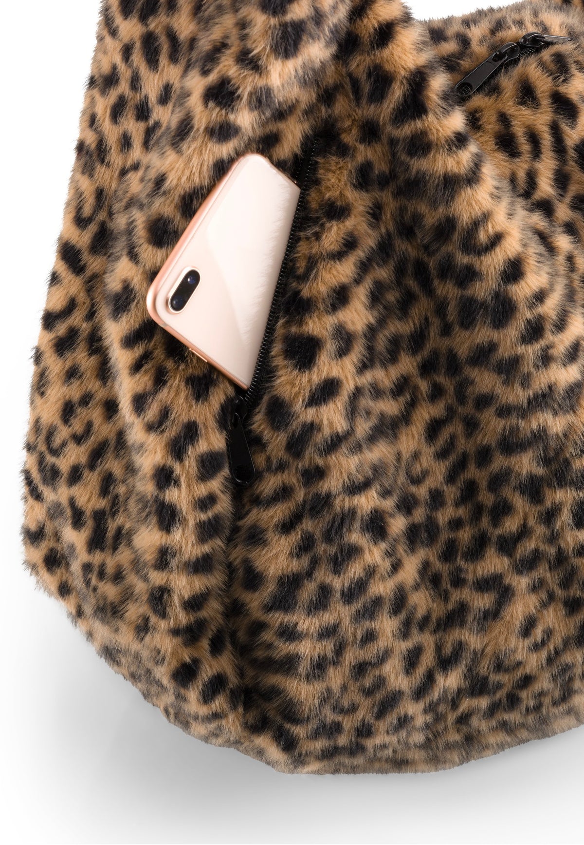 reisenthel Moonbag Leo Fake Fur Hobo Bag